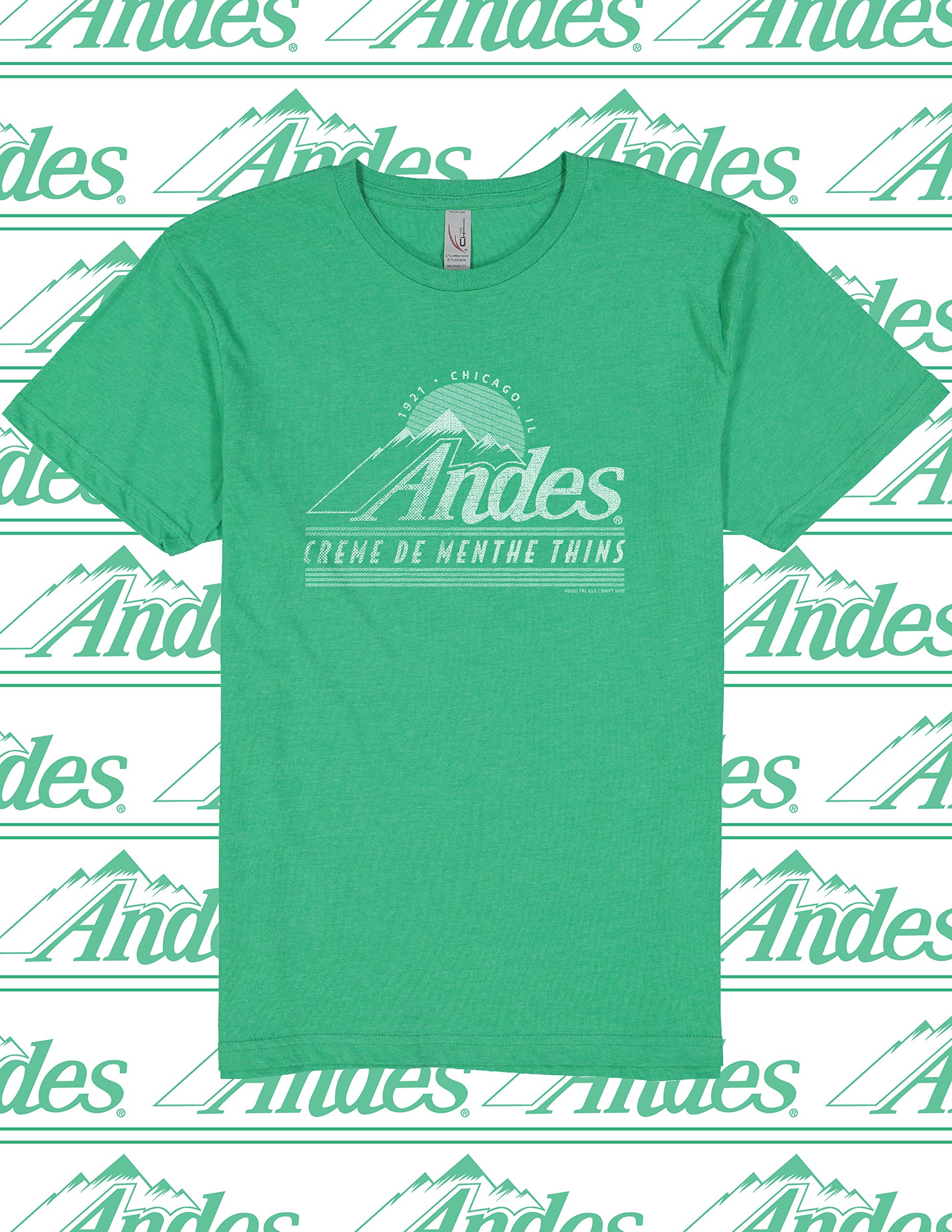 Andes Chocolate Mints Graphic T-Shirt - Unisex Casual Cotton Tee for Men & Women - Perfect for Everyday Wear, Gifts, and Retro Candy Lovers