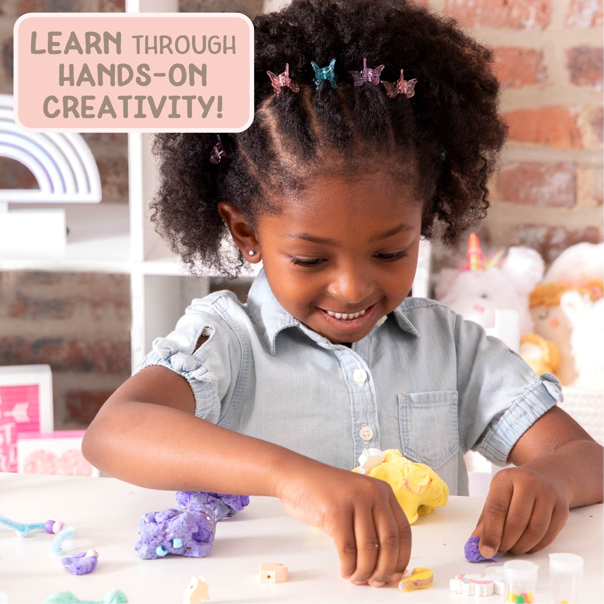Magic Rainbow Unicorn Sensory Play Set for Kids - Educational Toys to Build Cognitive Development & Fine Motor Skills | Tactile Learning Activities for Preschoolers Ages 4-8 | Perfect for Travel, Classroom & Home Playtime