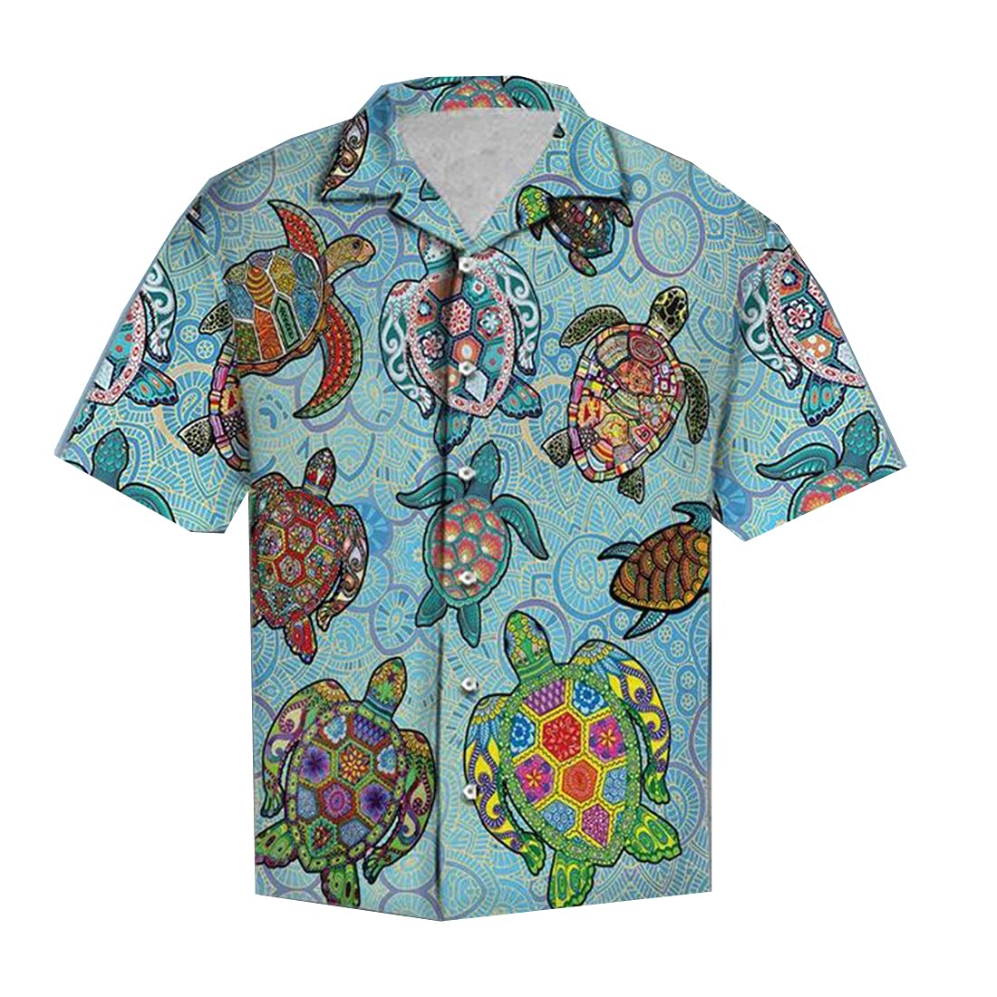 Men's Tropical Flamingo Hawaiian Shirt - Short Sleeve Button Down Summer Shirt with Flamingo Print | Perfect for Beach Vacations, Luau Parties & Tropical Getaways