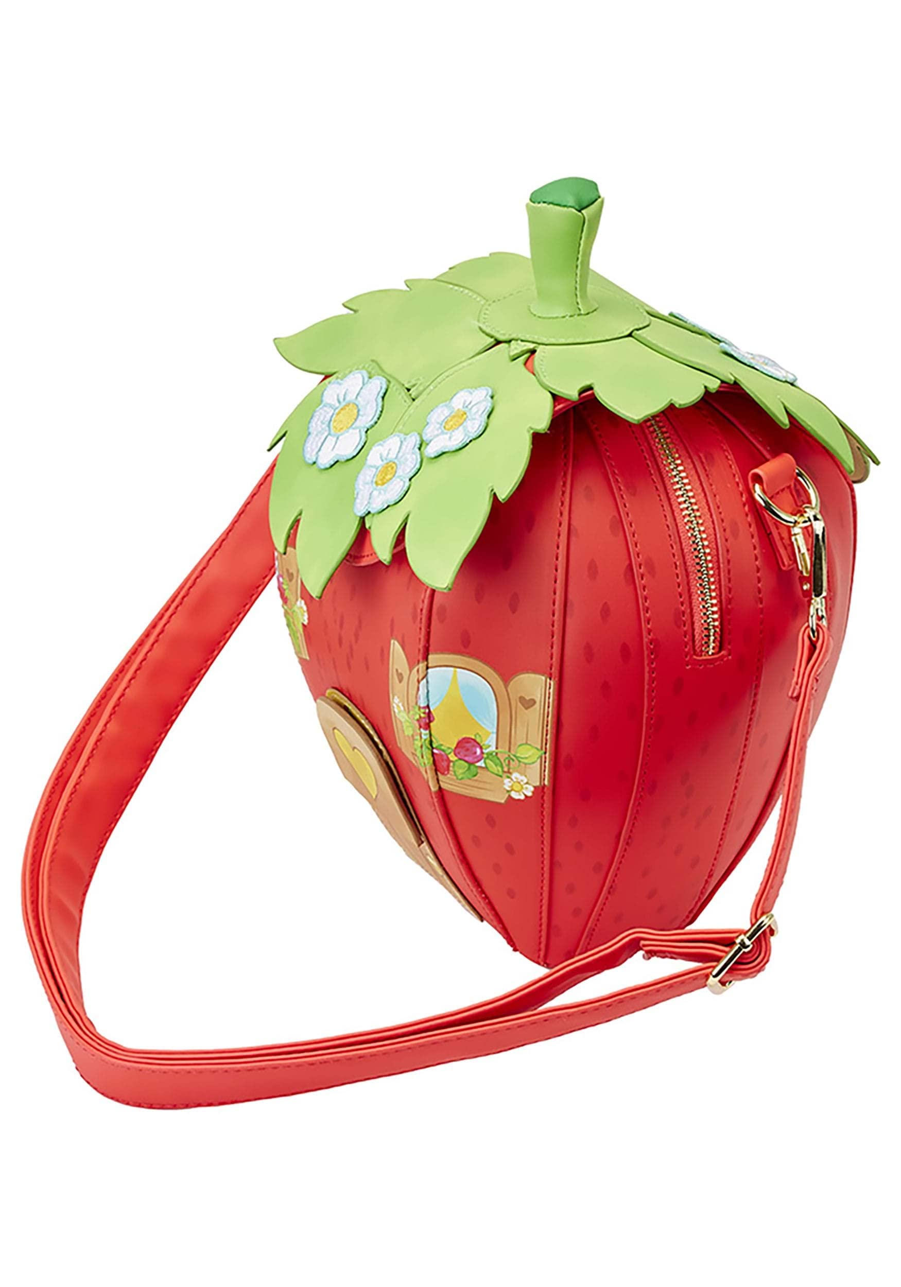 Loungefly Strawberry Shortcake Strawberry House Crossbody Bag - Cute Cartoon Character Purse for Women & Girls | Perfect for Disney Trips, Anime Conventions & Everyday Use