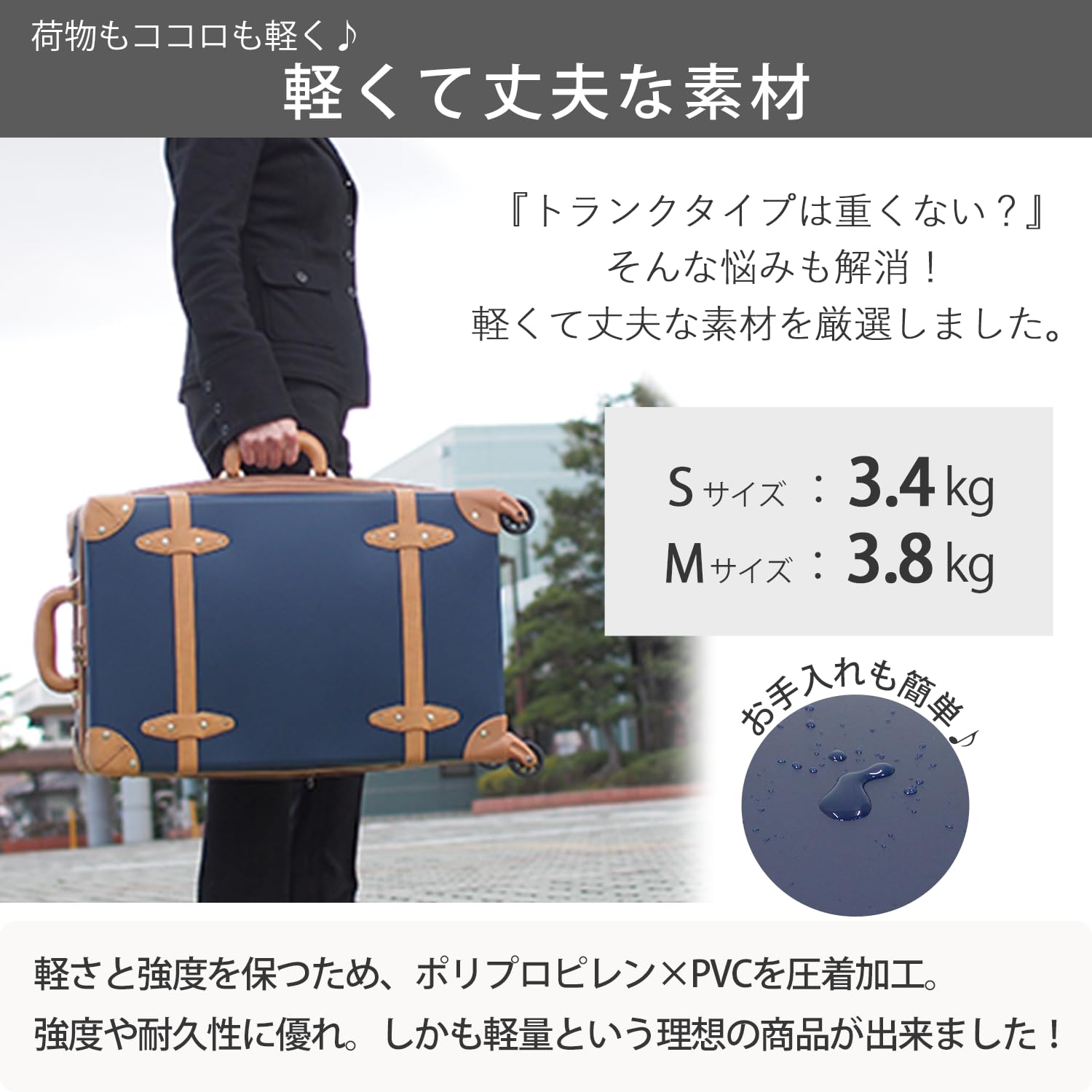 Expandable Vintage Trolley Luggage with TSA Lock - 2-Tone Faux Leather Suitcase for Travel, Business Trips & Weekend Getaways (Model: 81-55082-29)