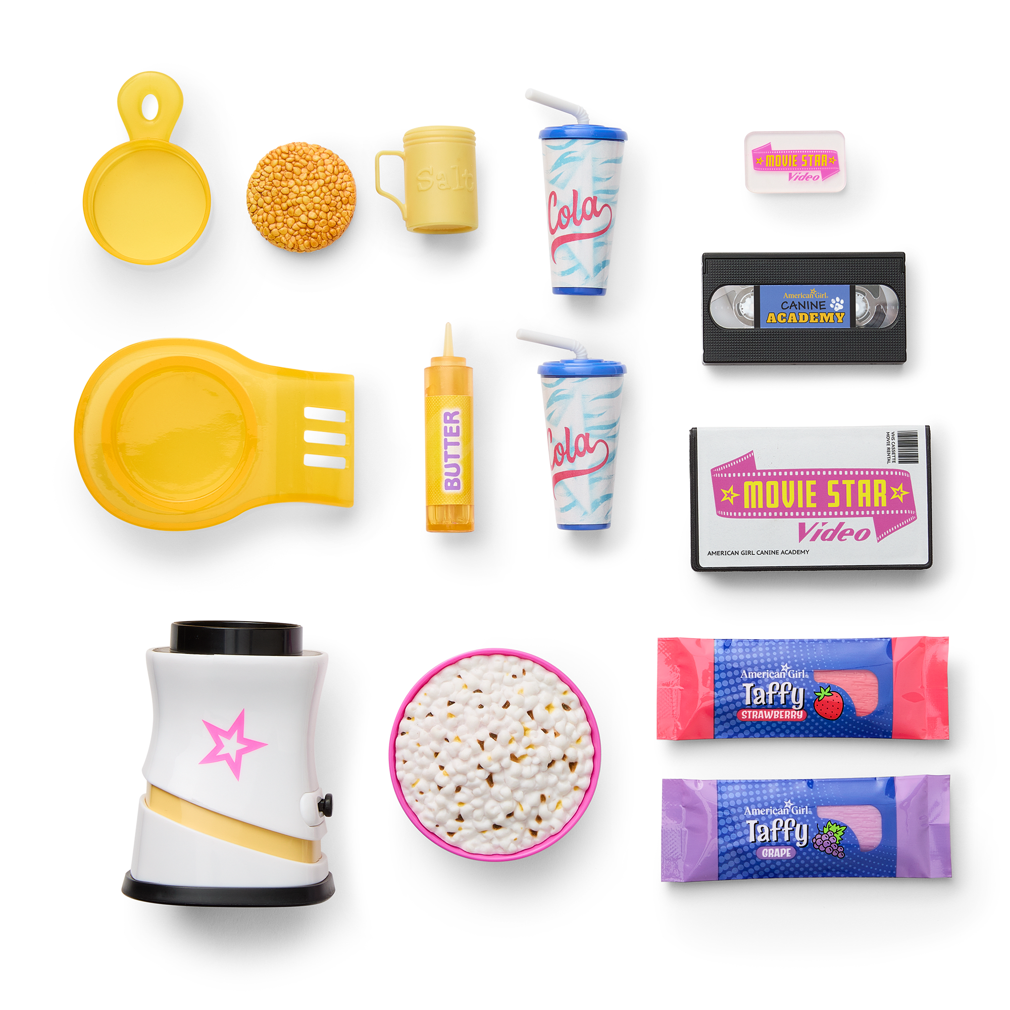 Isabel & Nicki 18 Inch Doll Movie Night Set - Historical Character Doll Accessories for Playtime & Collecting | Perfect for Kids' Pretend Play & Doll Enthusiasts