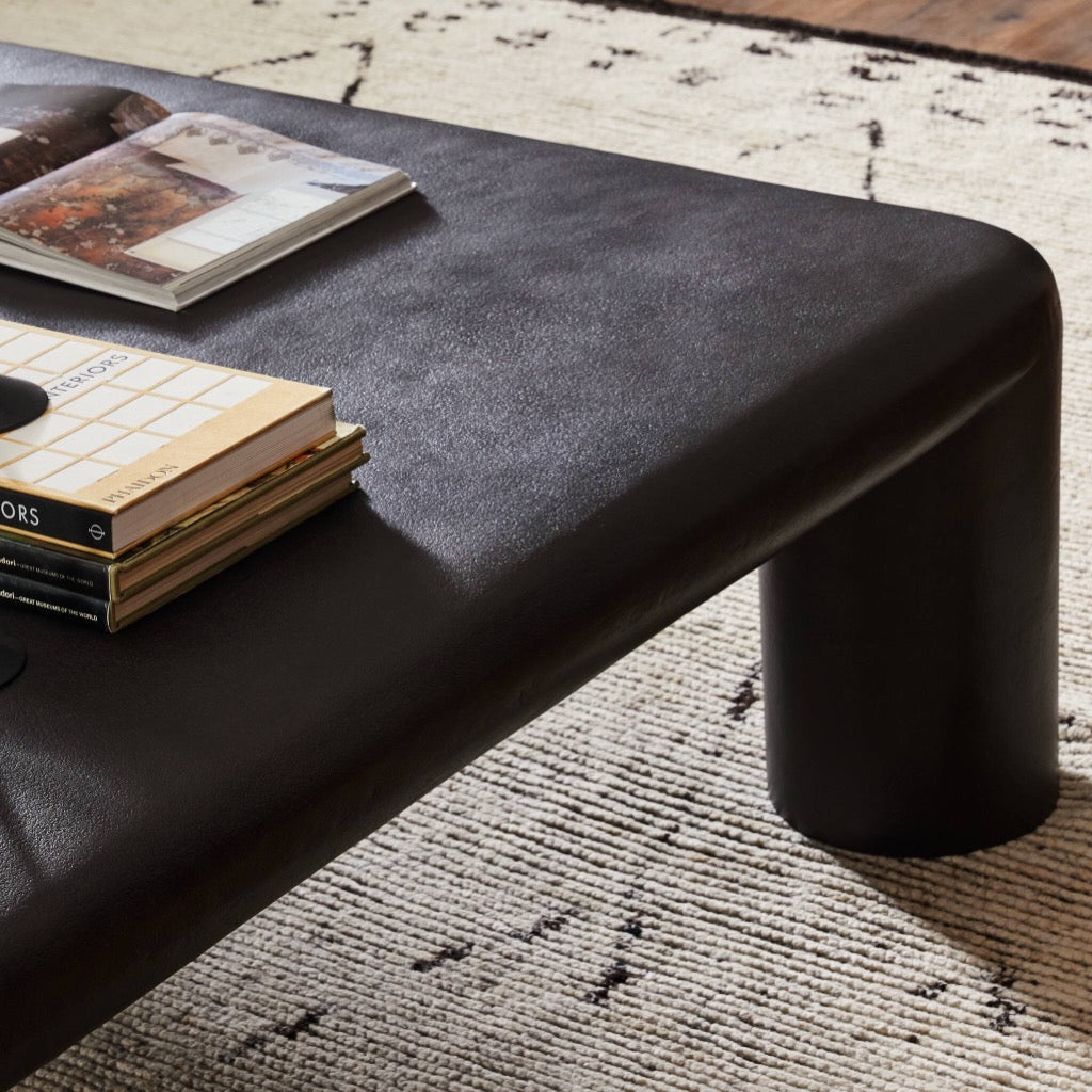 Modern Targon Coffee Table - Bronzed Aluminum Finish - Perfect for Living Room, Lounge & Office Decor