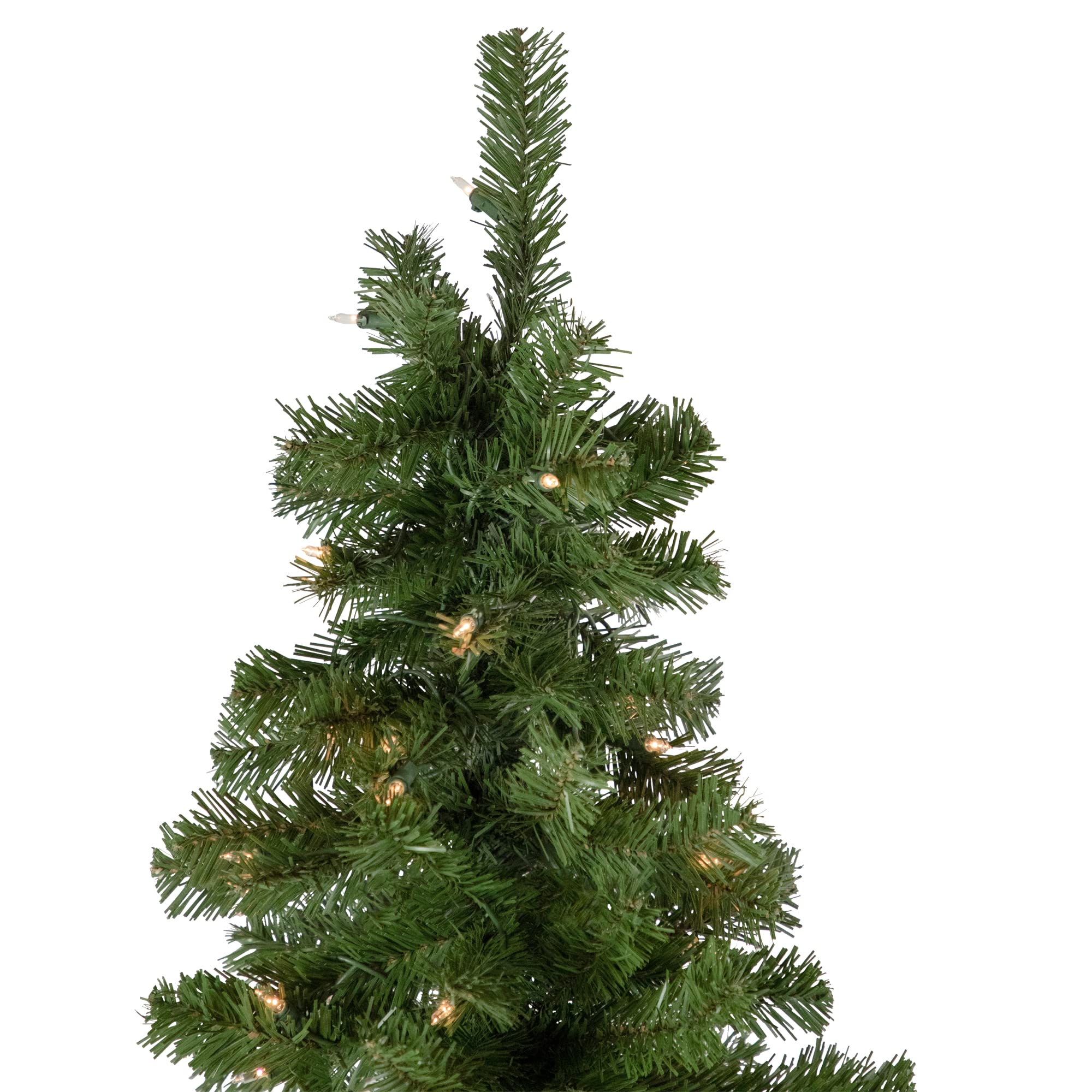 Northlight 7.5' Pre-Lit Hazelton Spruce Pencil Artificial Christmas Tree with Clear Lights - Perfect for Small Spaces & Holiday Home Decor