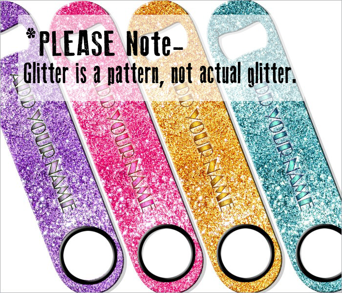 Personalized Speed Bottle Opener with Bling - Multiple Color Options for Beer, Soda & Champagne - Perfect for Parties, Weddings & Gifts