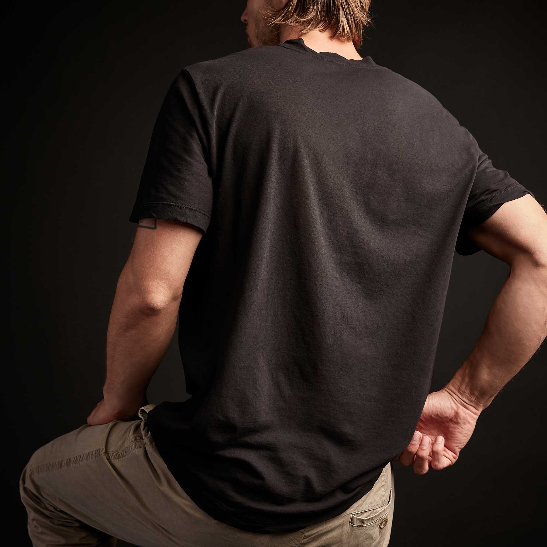 3 Pack Soft Cotton Short Sleeve V-Neck T-Shirts for Men - Black - Casual Wear, Gym, Lounge & Everyday Comfort