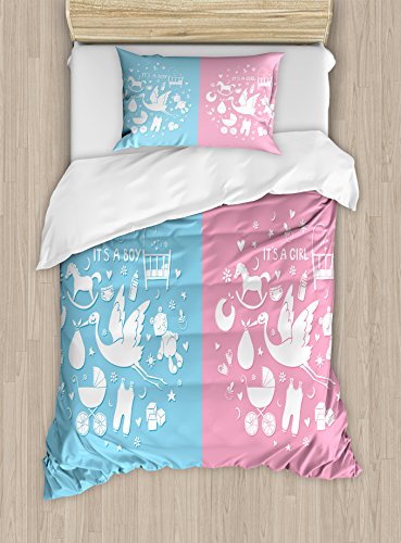 Pale Pink Sky Blue