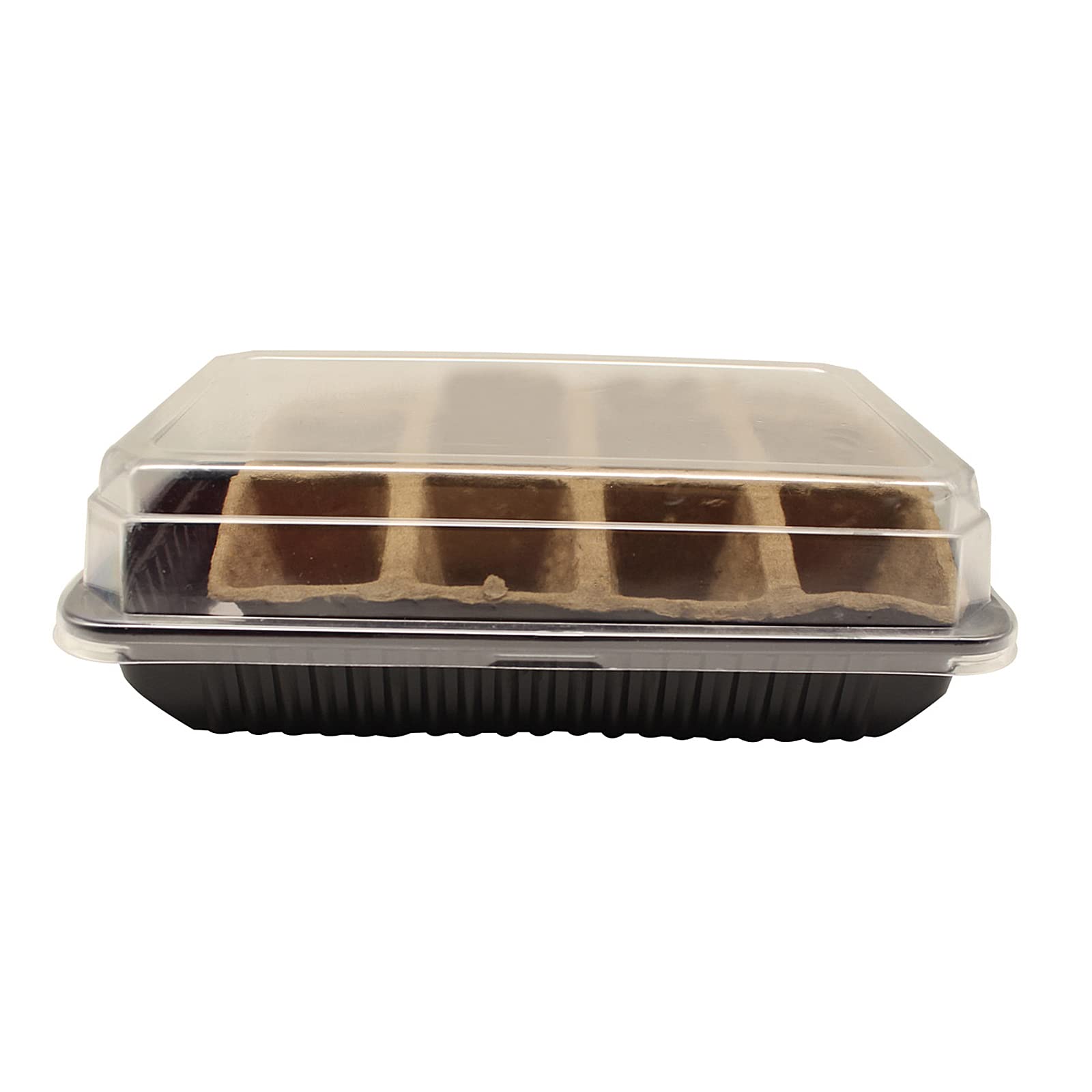 120 Cells Seed Starter Tray Kit with Peat Pots & Clear Cover - Biodegradable Organic Plant Germination Trays for Vegetables, Flowers Indoor/Outdoor Gardening - Perfect for Home Garden, Greenhouse & Hydroponic Seedlings