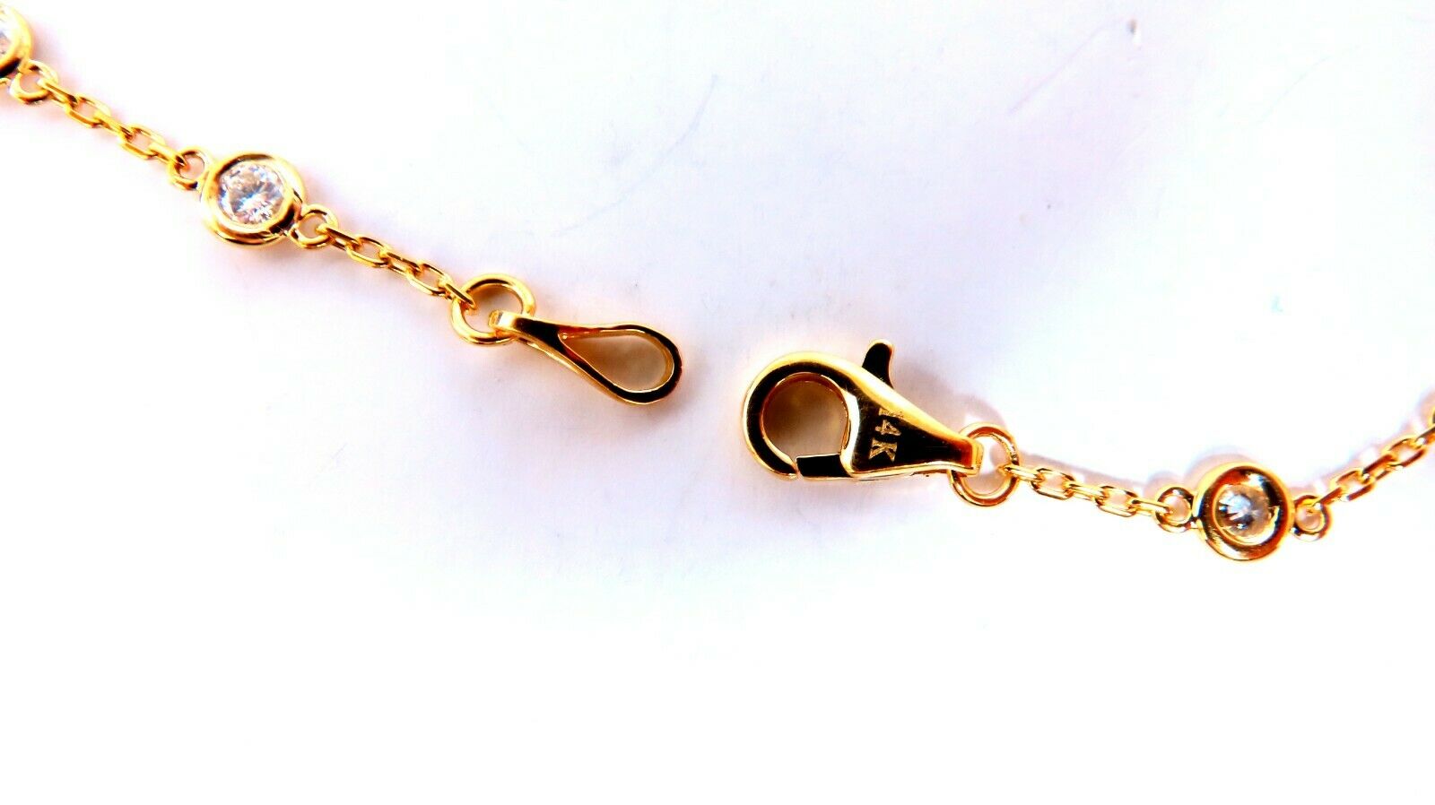 2.46 Carat Diamond Eternity Station Double Wrap Necklace - 14K Gold I/VS Quality 18 Inch - Perfect for Weddings, Anniversaries & Special Occasions