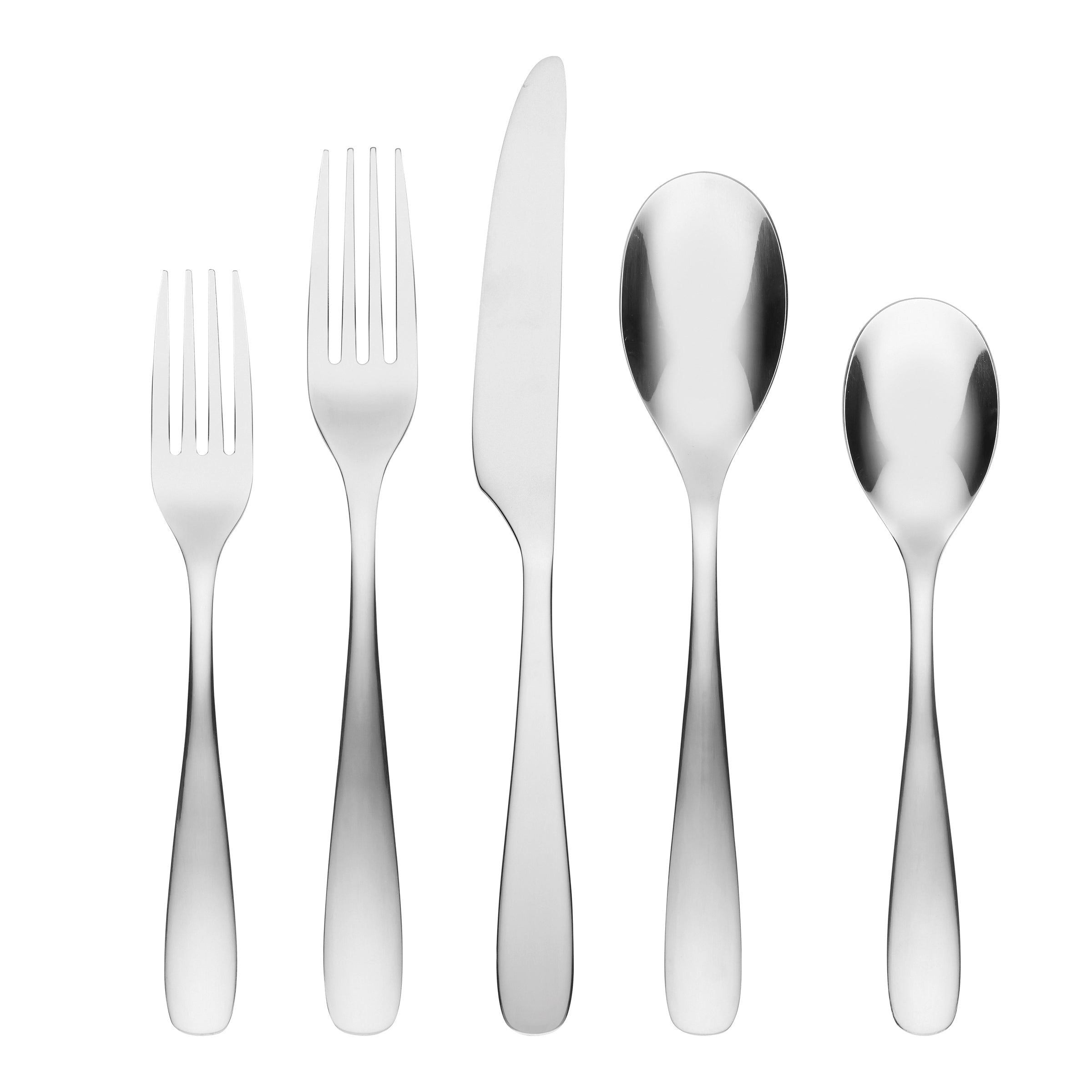 Eliana Mirror 20-Piece Stainless Steel Flatware Set - Elegant Silverware for Dining, Entertaining & Wedding Gifts | Perfect for Dinner Parties, Holidays & Special Occasions