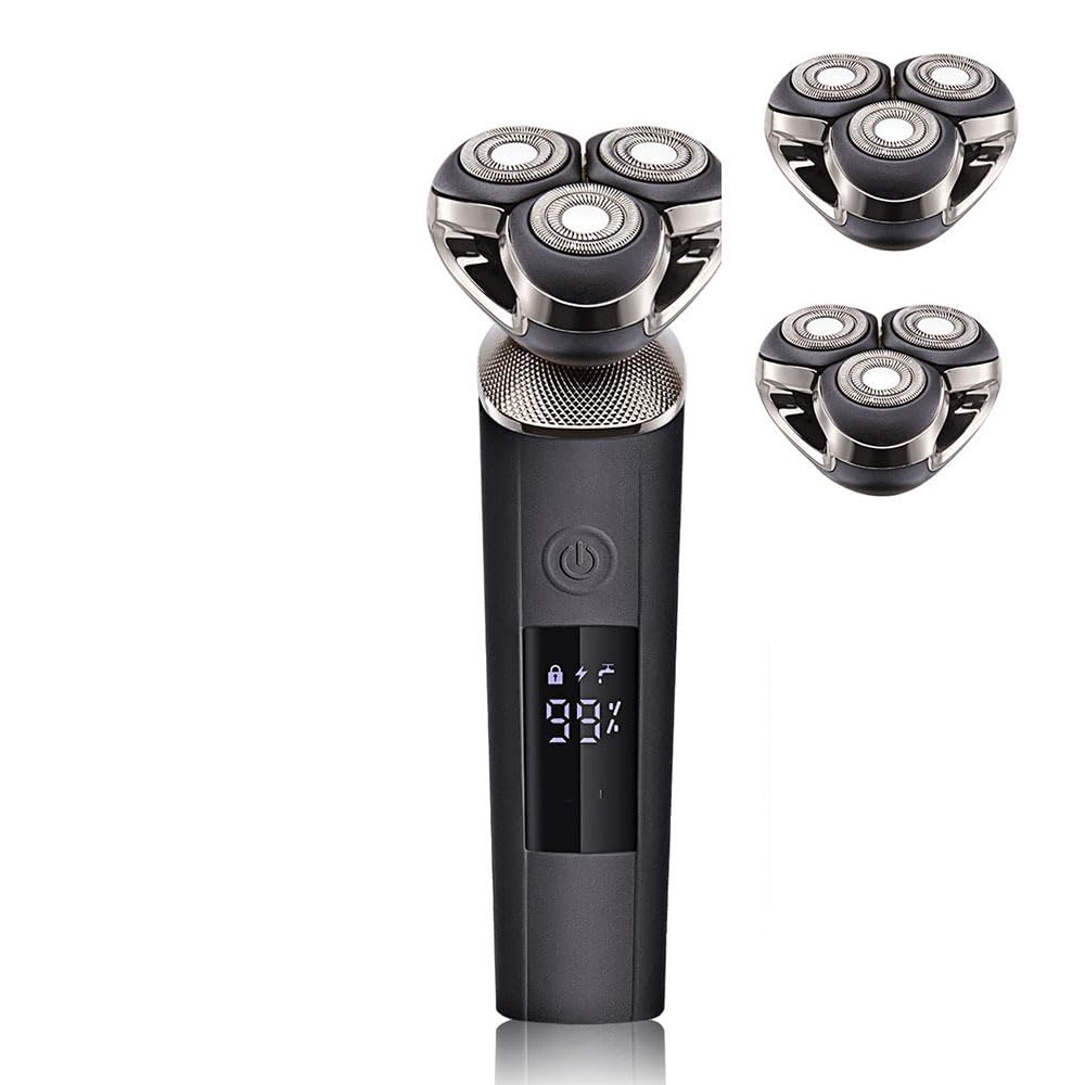 Professional Electric Head Shaver for Men - Cordless Bald Head Trimmer & Body Groomer with Dual Precision Blades (M3 Model) - Perfect for Smooth Shaving, Beard Trimming & Full Body Grooming at Home or Travel