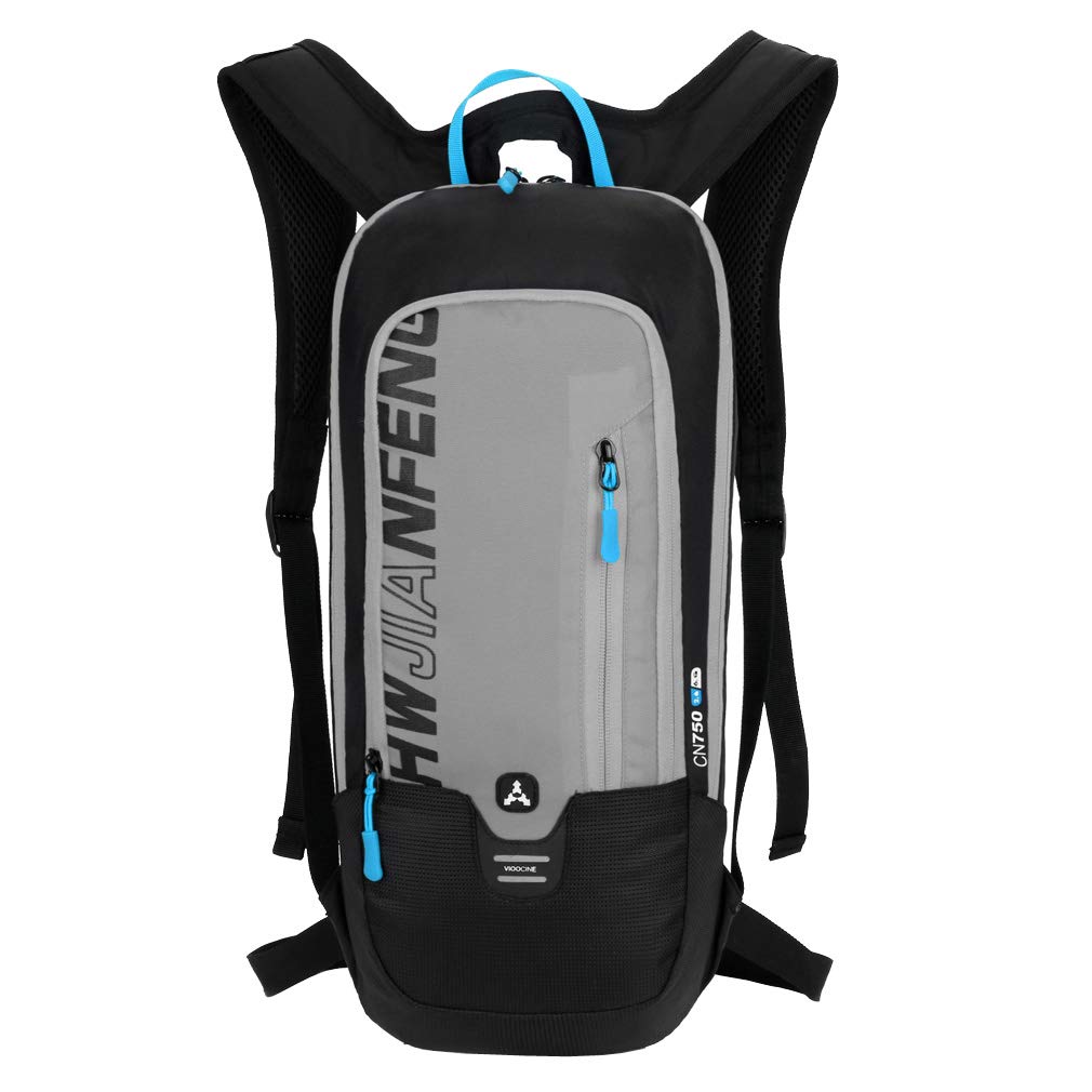 Hebetag Waterproof Mountain Bike Backpack - Lightweight Cycling Rucksack for Men & Women - Outdoor Sports, Motorcycle Riding, Hiking & Travel Daypack with Multiple Pockets (Gray) - Perfect for Commuting, Trail Adventures & Daily Cycling