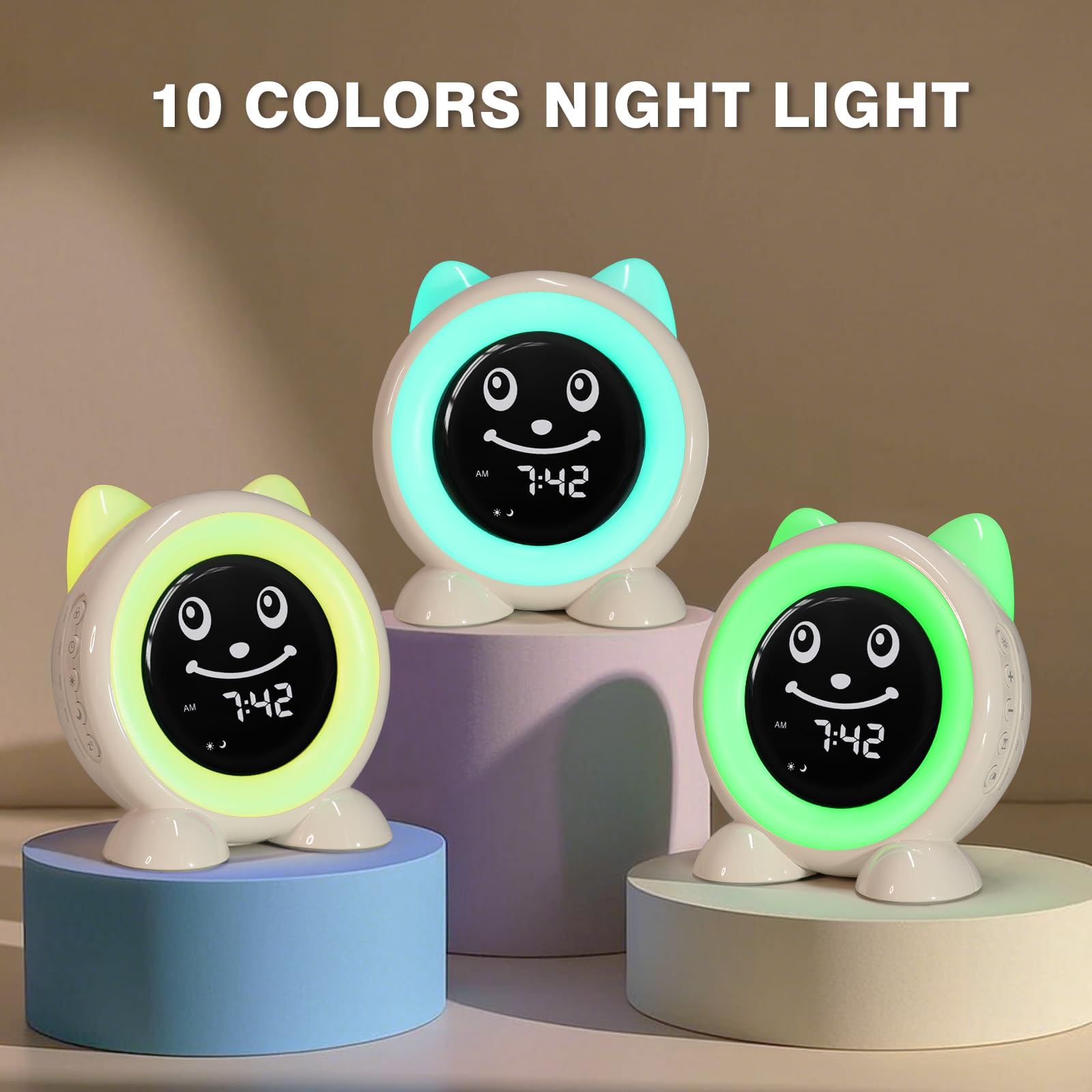 I·CODE OK to Wake Kids Alarm Clock - Toddler Sleep Training Clock with Night Light & Nap Timer | Perfect Gift for Boys & Girls Ages 2-10 | Helps Establish Healthy Sleep Routines for Preschoolers & School-Aged Children
