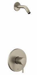 Moen Align M Core 2 Series Shower Trim Kit in Brushed Nickel - UT2192NHBN - Shower Valve Trim Without Shower Head - Perfect for Bathroom Renovation & Modern Home Upgrade