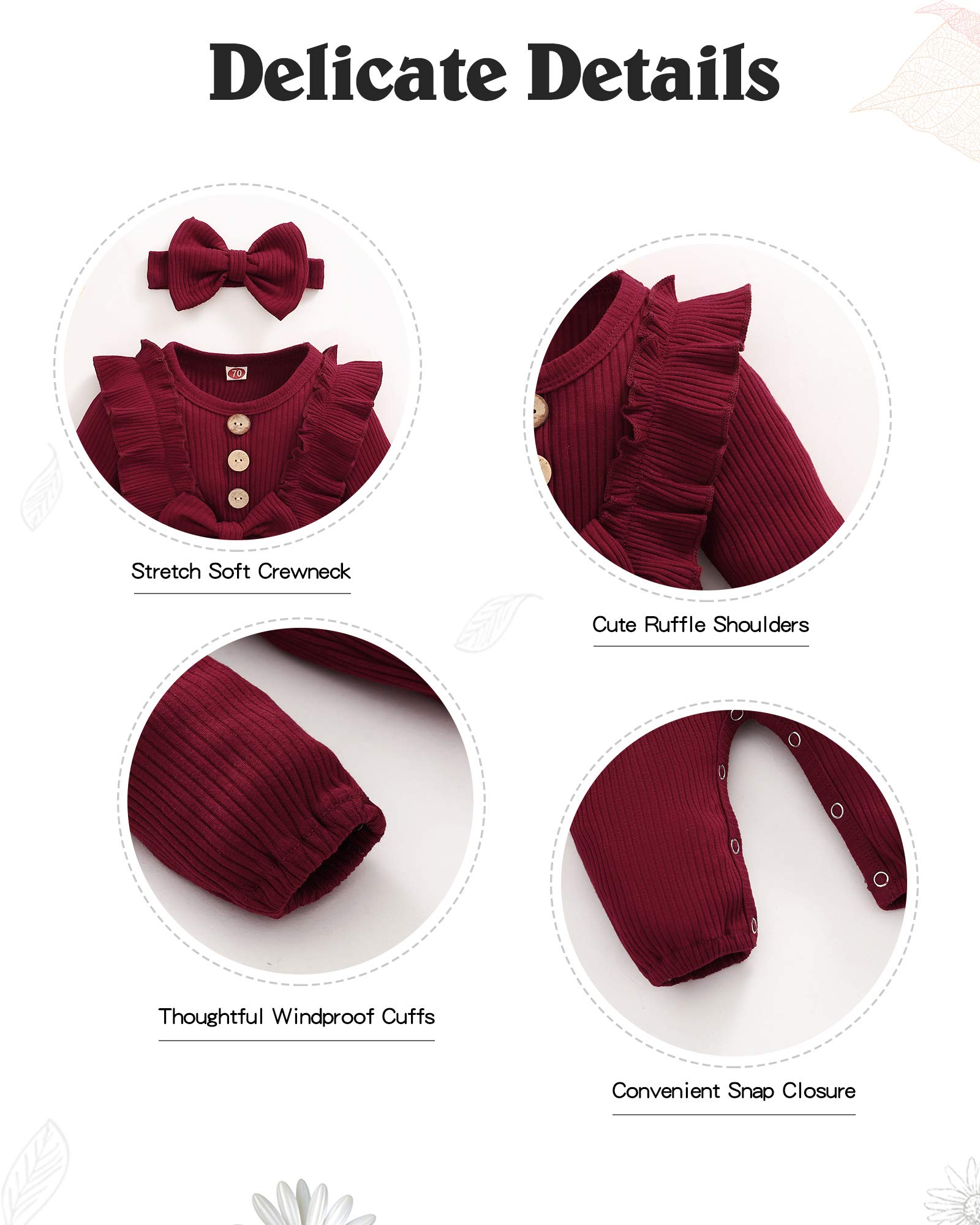 Mioglrie Newborn Baby Girl Clothes - Soft Cotton Short Sleeve Romper Jumpsuit for Summer | Perfect for Playtime, Photo Shoots & Daily Wear