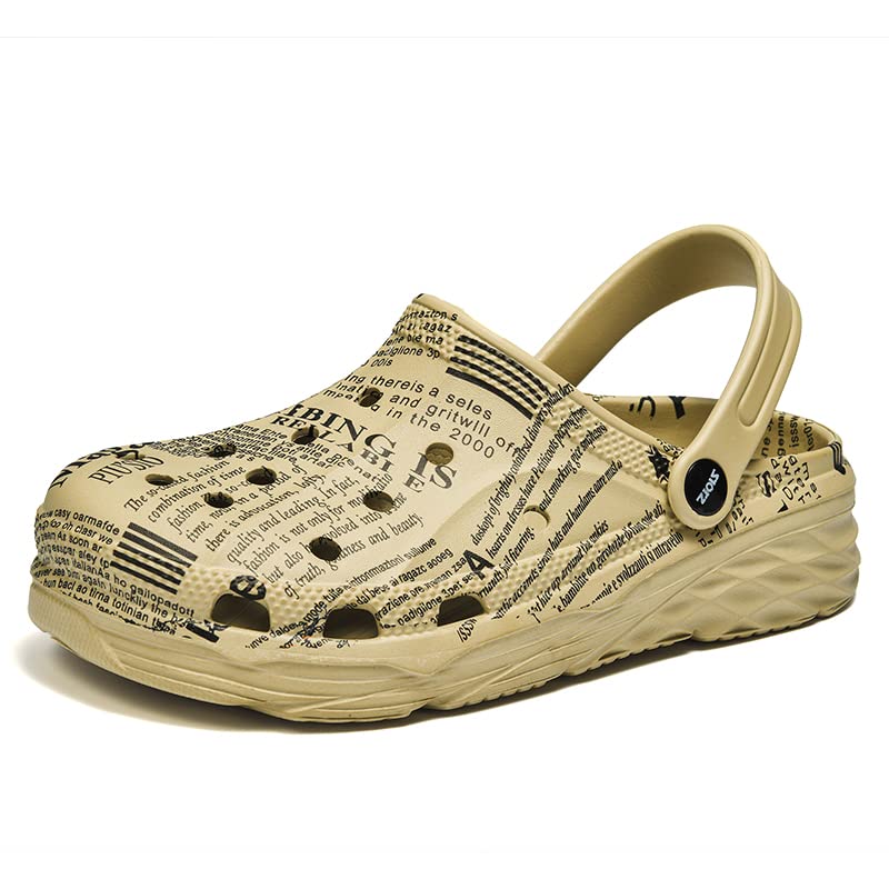 Men's Lightweight Sports Sandals - Breathable Indoor & Outdoor Slippers for Hiking, Beach, Garden - Comfortable Clogs & Mules for Walking, Travel, Water Activities