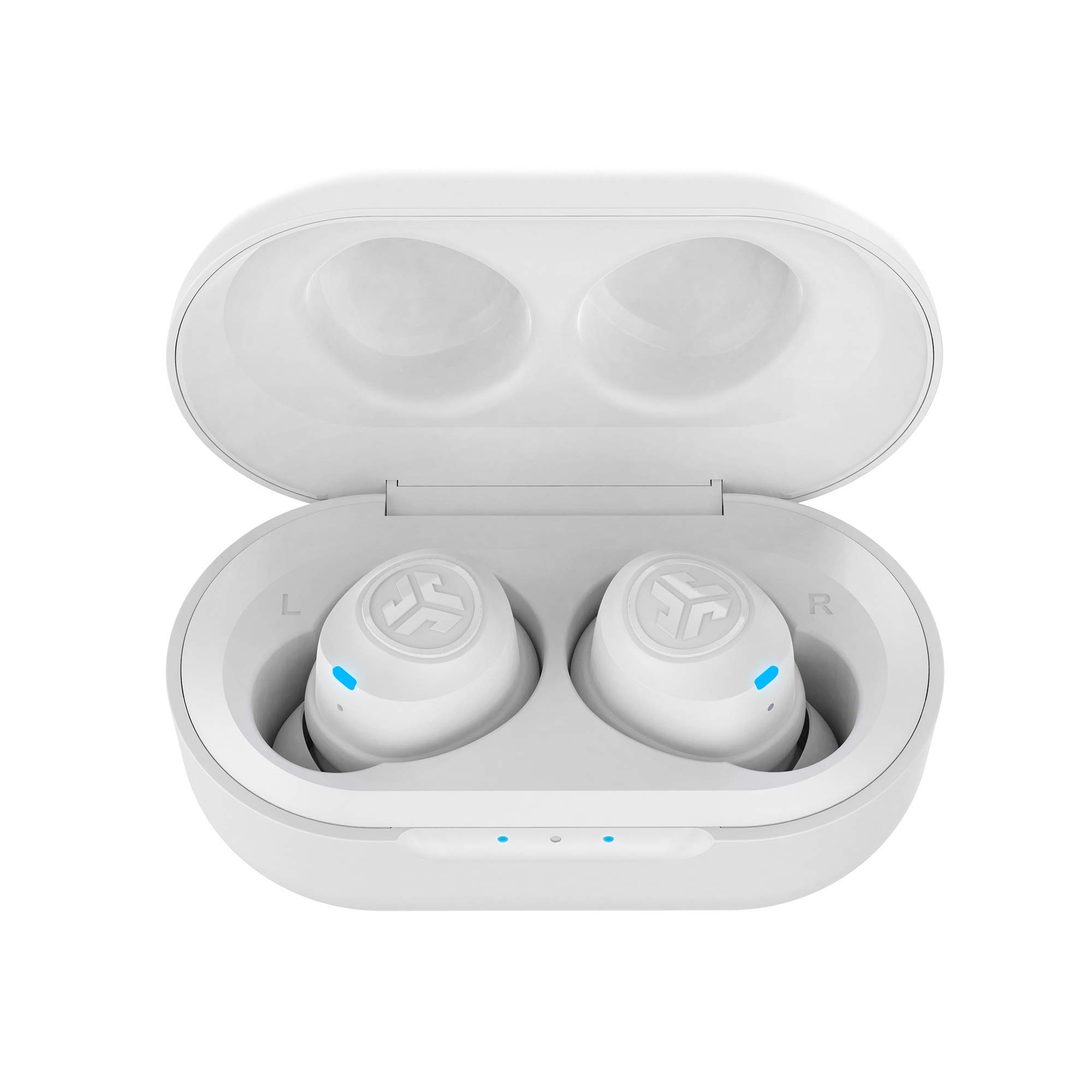 JLab Audio JBuds Air True Wireless Signature Bluetooth Earbuds with Charging Case - White | Wireless Earbuds for Running, Workout, Gym & Travel | Noise Isolating & Long Battery Life