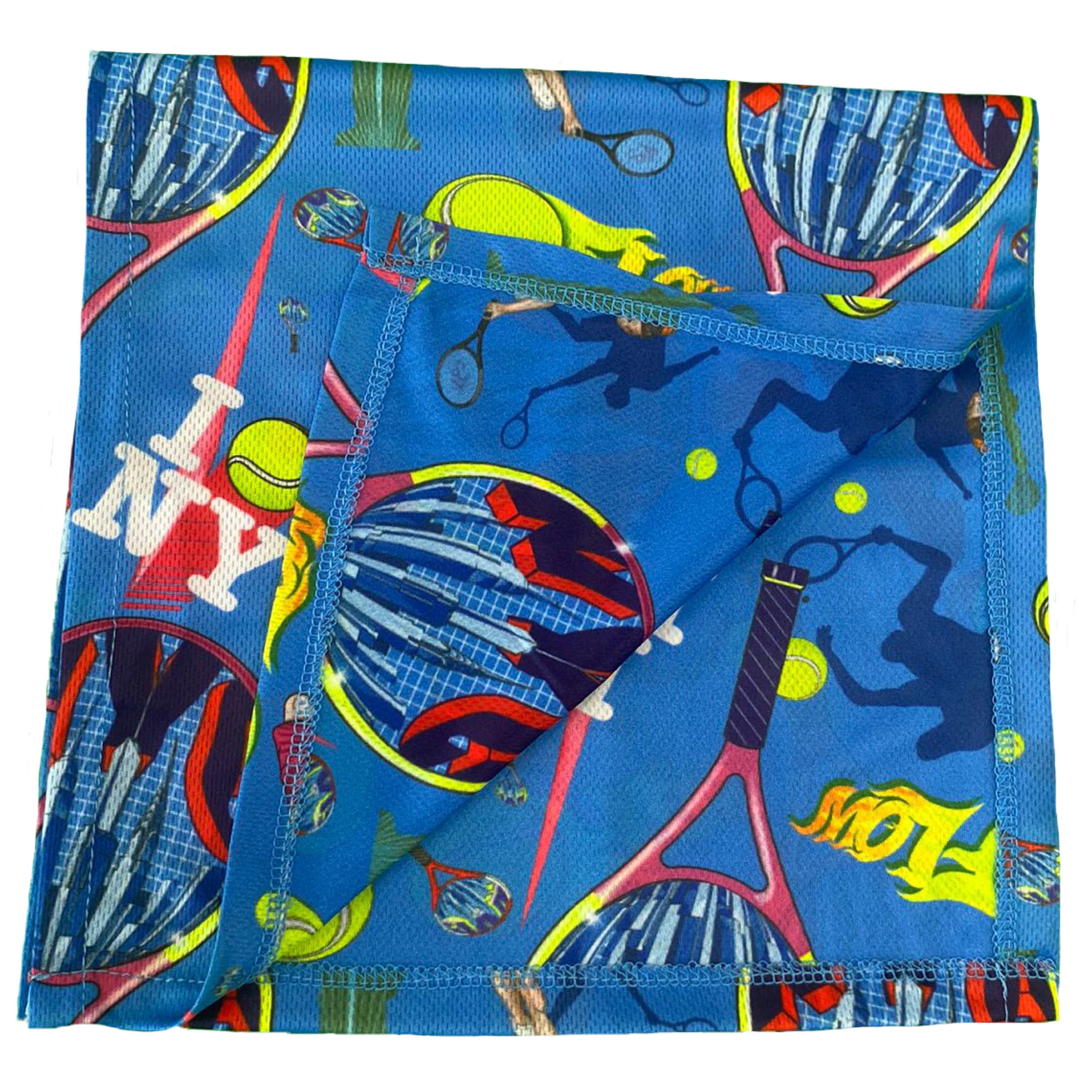NYC Tennis Cooling Towel - Quick Dry, Chilled Sports Towel for Tennis, Golf, Workout & Outdoor Activities - Stay Cool & Refreshed During Hot Weather