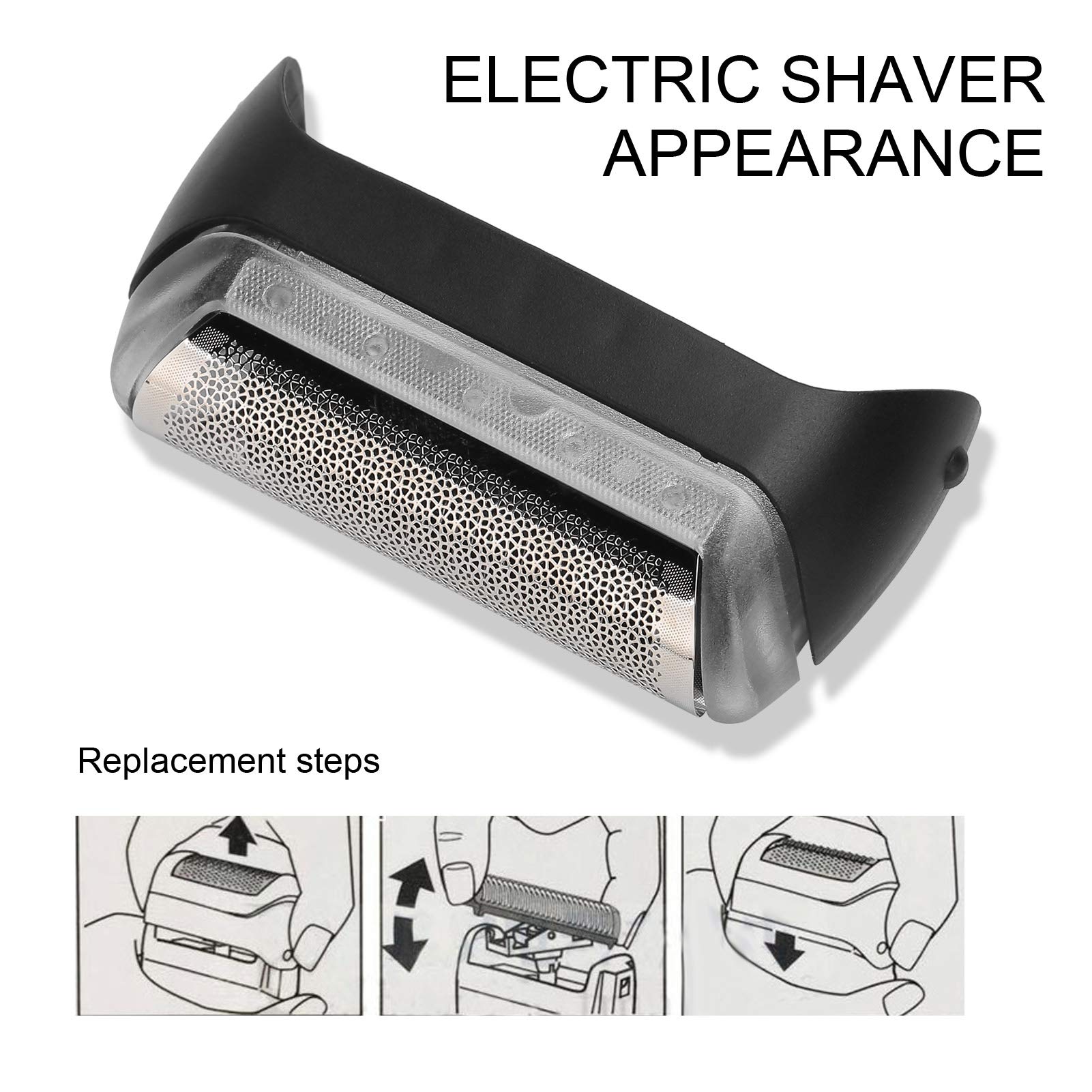 Replacement Foil Shaver Head & Blade Compatible With 10B 20B Electric Shavers - Precision Shaving Accessory Set for Men's Head & Facial Hair Grooming - Perfect for Travel, Home & Professional Barber Use