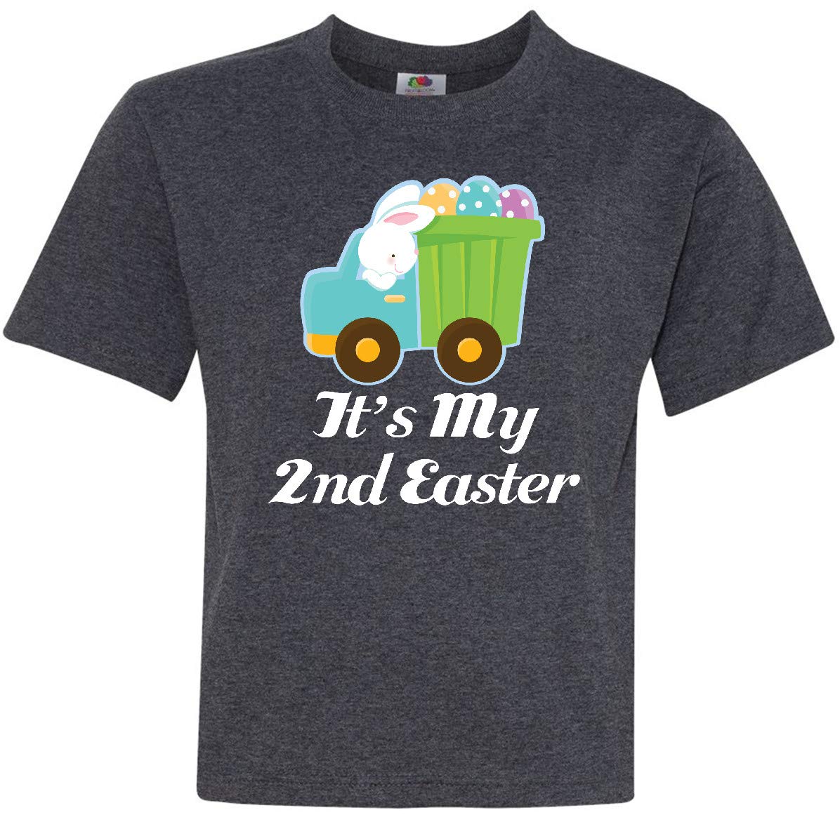 Inktastic My 2nd Easter Egg Truck Youth T-Shirt - Cute Easter Graphic Tee for Kids - Perfect for Easter Celebrations, Egg Hunts & Spring Outfits