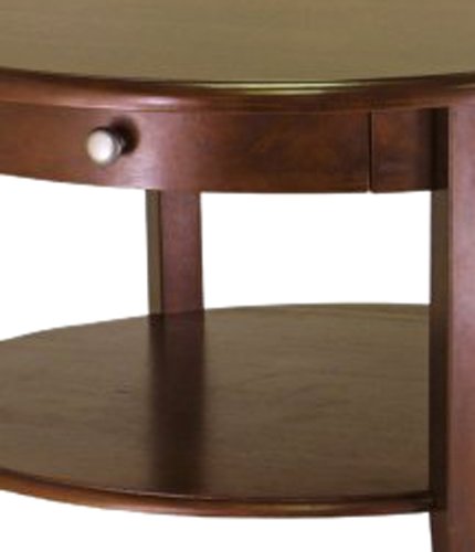 Winsome Wood Concord Side Table - Antique Walnut Finish - Small Accent Table for Living Room, Bedroom, or Office Decor