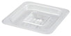 Clear 1/6 Size Solid Food Pan Cover/Lid - NRE #018991 - Perfect for Commercial Kitchens, Buffets & Food Storage