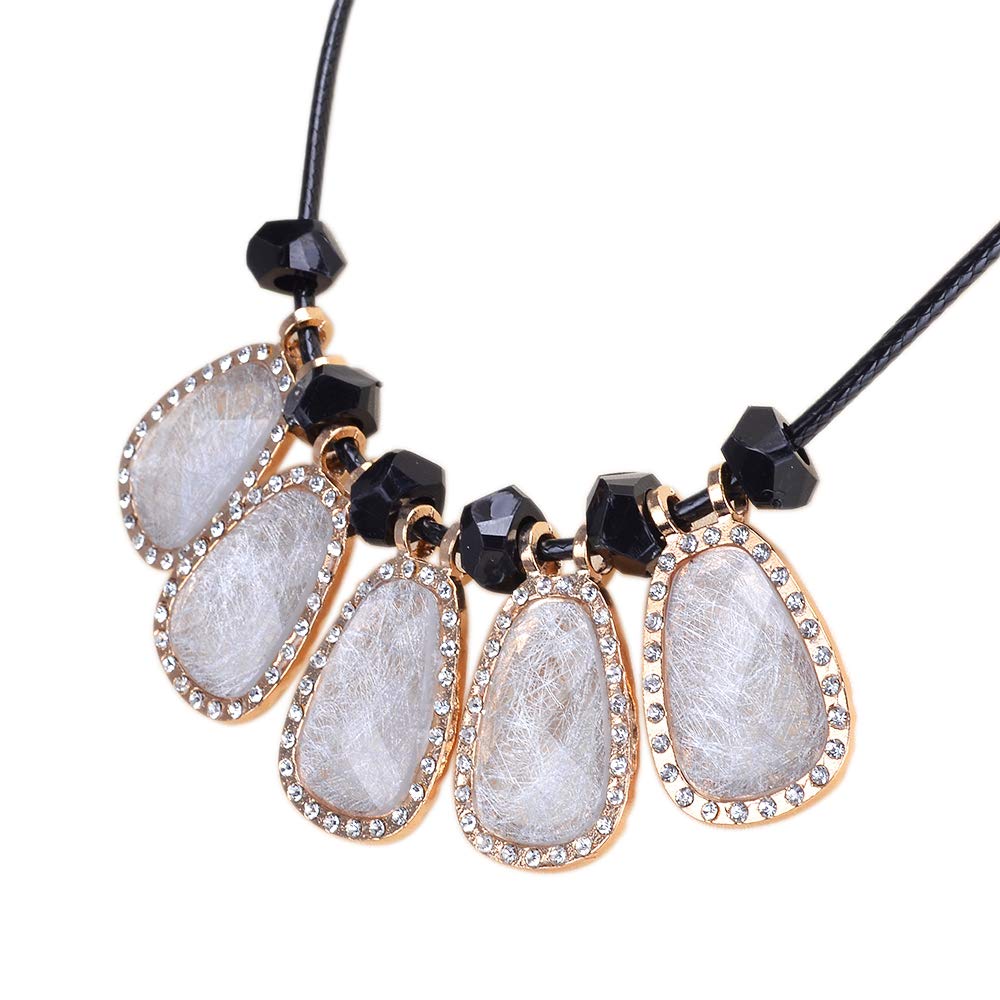 BPC Gemstone Flower Pendant Necklace - Elegant Jewelry Gift for Women, Anniversary, Birthday, Mother's Day | Perfect for Weddings, Parties & Special Occasions