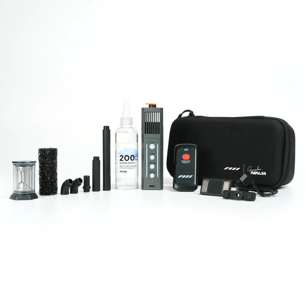 PMI Smoke Ninja - Handheld Battery Powered Wireless Mini Fog Machine for Parties, Halloween, Concerts & Events - Portable Smoke Effect Generator