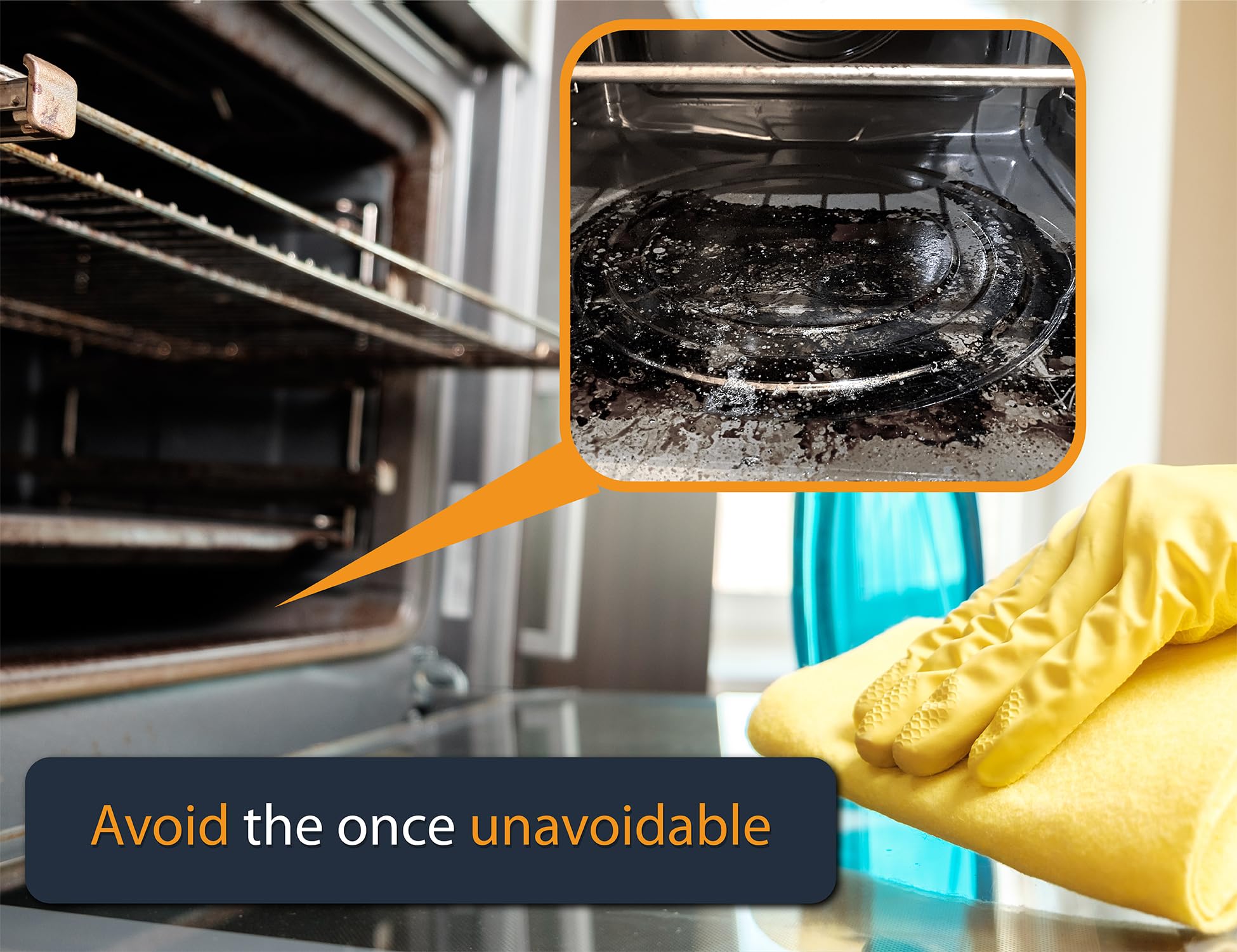 Non-Stick Oven Liners for Bottom of Oven - 2 Pack Heavy Duty Reusable Baking Mats (17”x25”) - BPA & PFOA Free for Electric, Gas Ovens, Toasters & Grills - Easy Clean Kitchen Accessory for Baking, Roasting & Broiling (Silver)