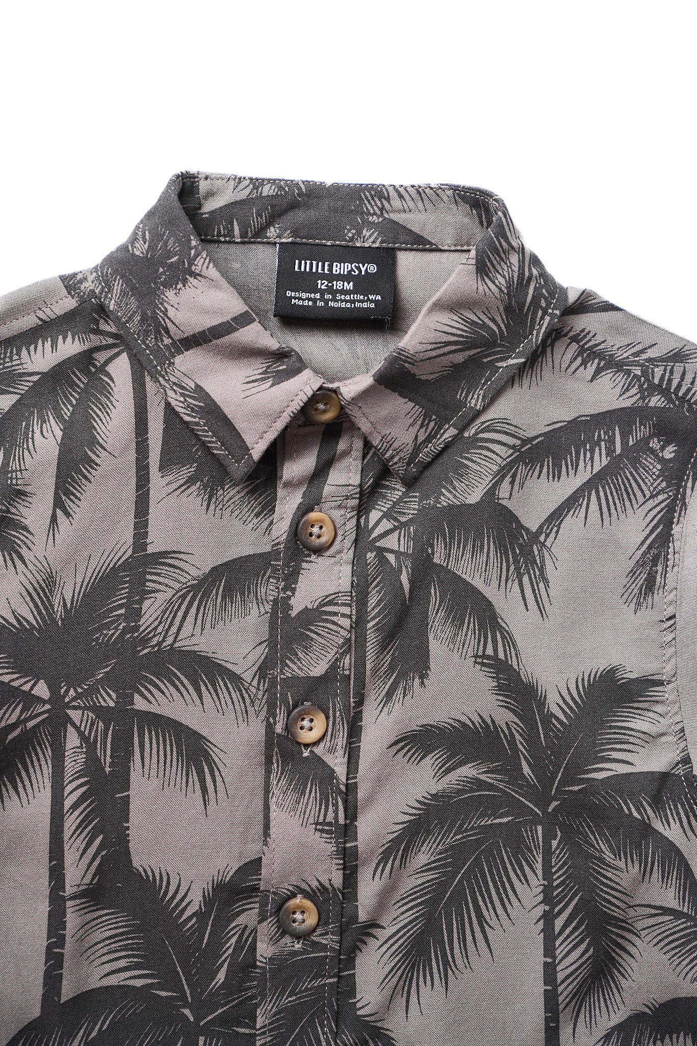 Stylish Palm Print Button Up Shirt for Men & Women - Casual & Beach Wear - Perfect for Summer Outings, Vacations, and Relaxed Style