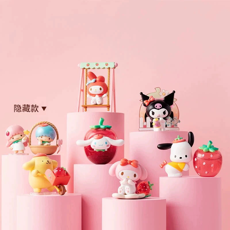SANRIO Strawberry Garden Series Blind Box - Cute Kawaii Collectible Figures for Sanrio Fans - Perfect for Gifts, Party Favors, and Home Decor