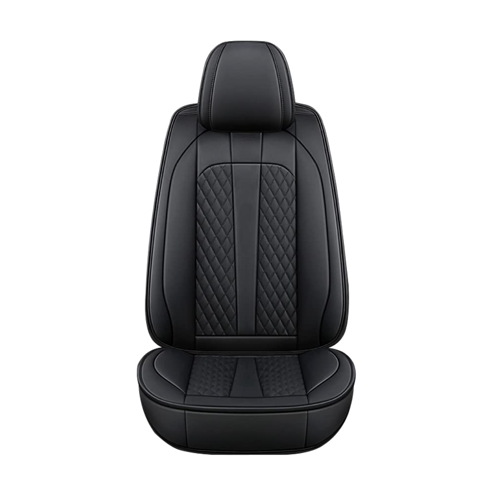 Premium Genuine Leather Car Seat Covers for Range Rover Evoque - Sport Edition | Waterproof, Scratch-Resistant & Non-Slip Design | Airbag Compatible Full Set (Black) | Perfect for Daily Commuting, Road Trips & Luxury Vehicle Protection