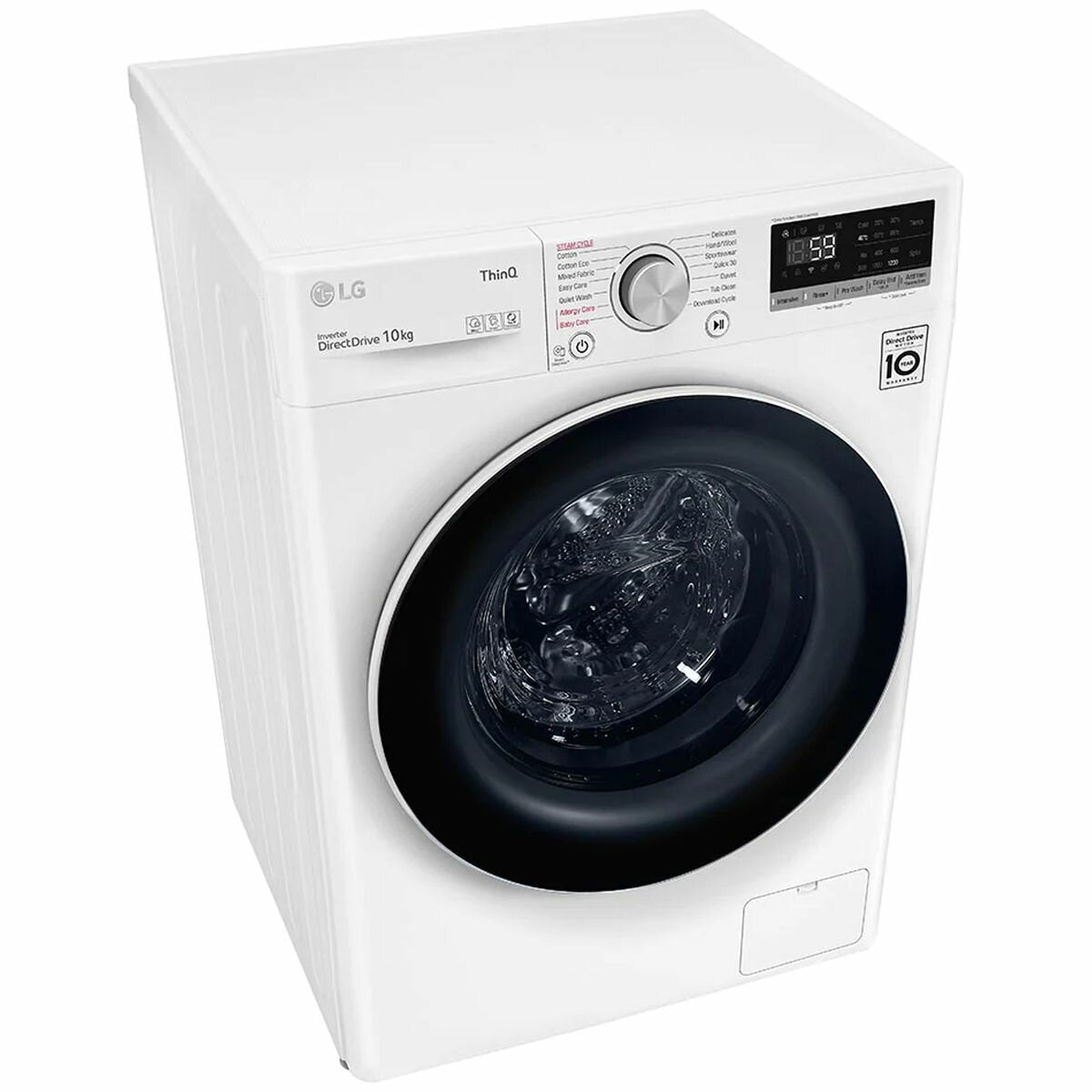 LG 10kg Front Load Washing Machine with Steam Function - WV5 1410W - Energy Efficient Large Capacity Washer for Home & Laundry Room | Perfect for Families, Apartments & Small Spaces