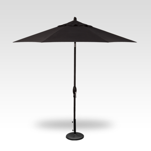 9' Auto Tilt Patio Umbrella - Heavy Duty Outdoor Market Umbrella with Wind Vent, Waterproof Sun Shade for Garden, Poolside, Backyard, and Restaurant Use