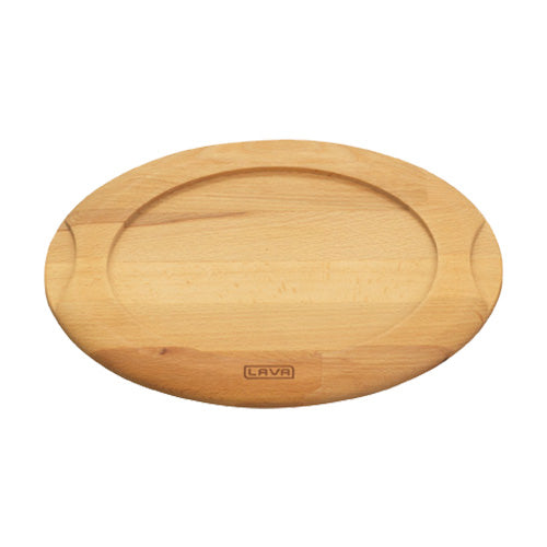 Arcata 922327 Wooden Oval Dish Underliner - 9.5