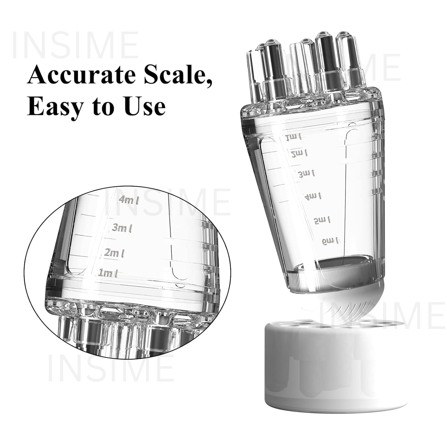 **INSIME Mini Scalp Oil Applicator Tool (5cm) - Hair Serum Dispenser & Scalp Massager for Deep Conditioning & Hair Growth - Perfect for Home Hair Care & Salon Treatments**