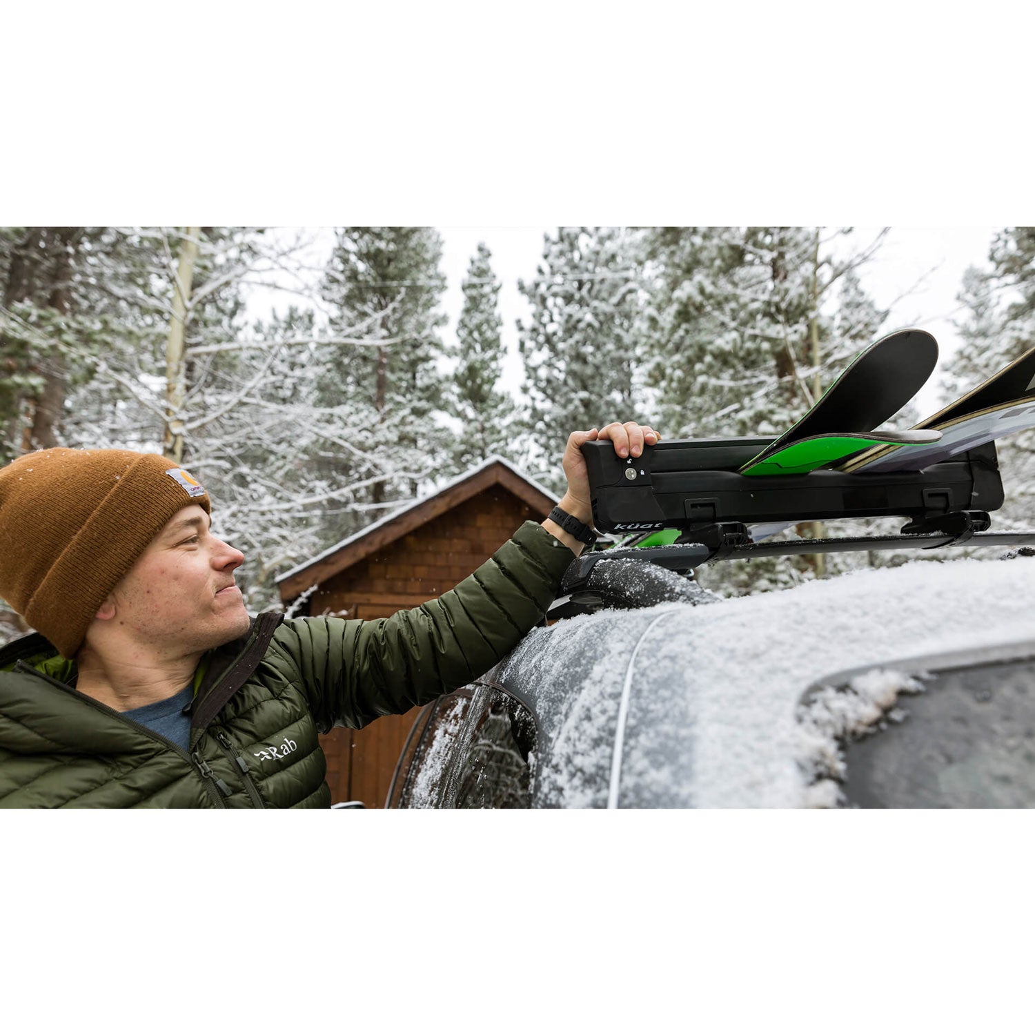 Kuat Switch 6 Ski and Snowboard Roof Rack - Universal Car Rack System for Winter Sports Gear - Perfect for SUVs, Trucks & Crossovers - Secure Transport for Skis, Snowboards & Equipment
