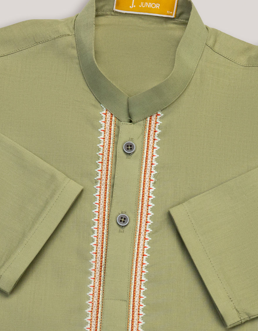 Premium Cotton Green Shalwar Kameez by J. Junaid Jamshed - Traditional Pakistani Dress for Women, Elegant Embroidered Kurta & Pajama Set - Perfect for Eid, Weddings & Special Occasions