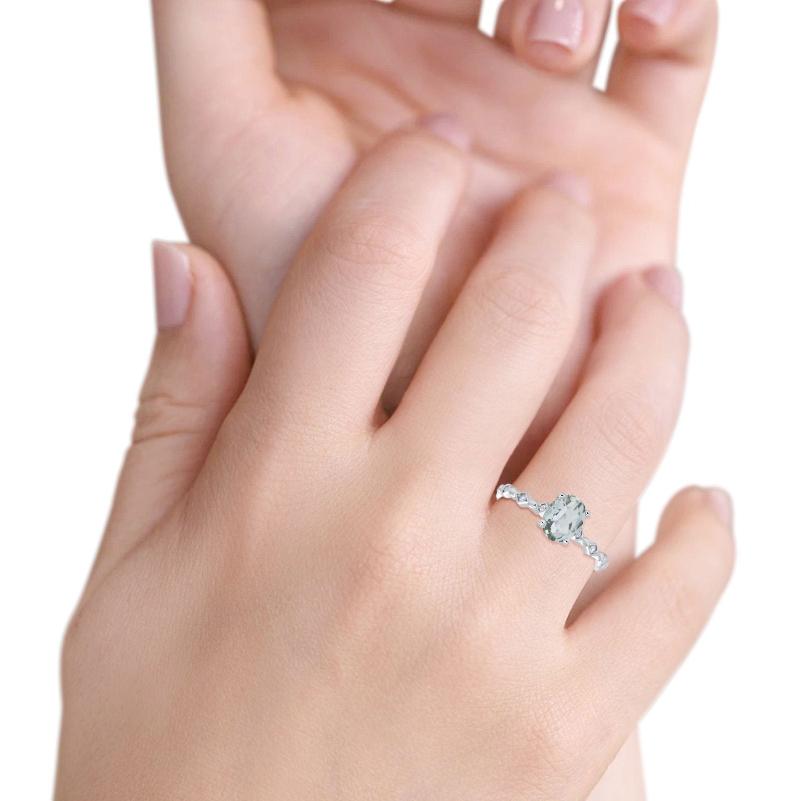 14K Gold 1.29ct Oval G SI Diamond Engagement Ring - Size 6.5 - Perfect for Proposals, Weddings & Anniversary Gifts