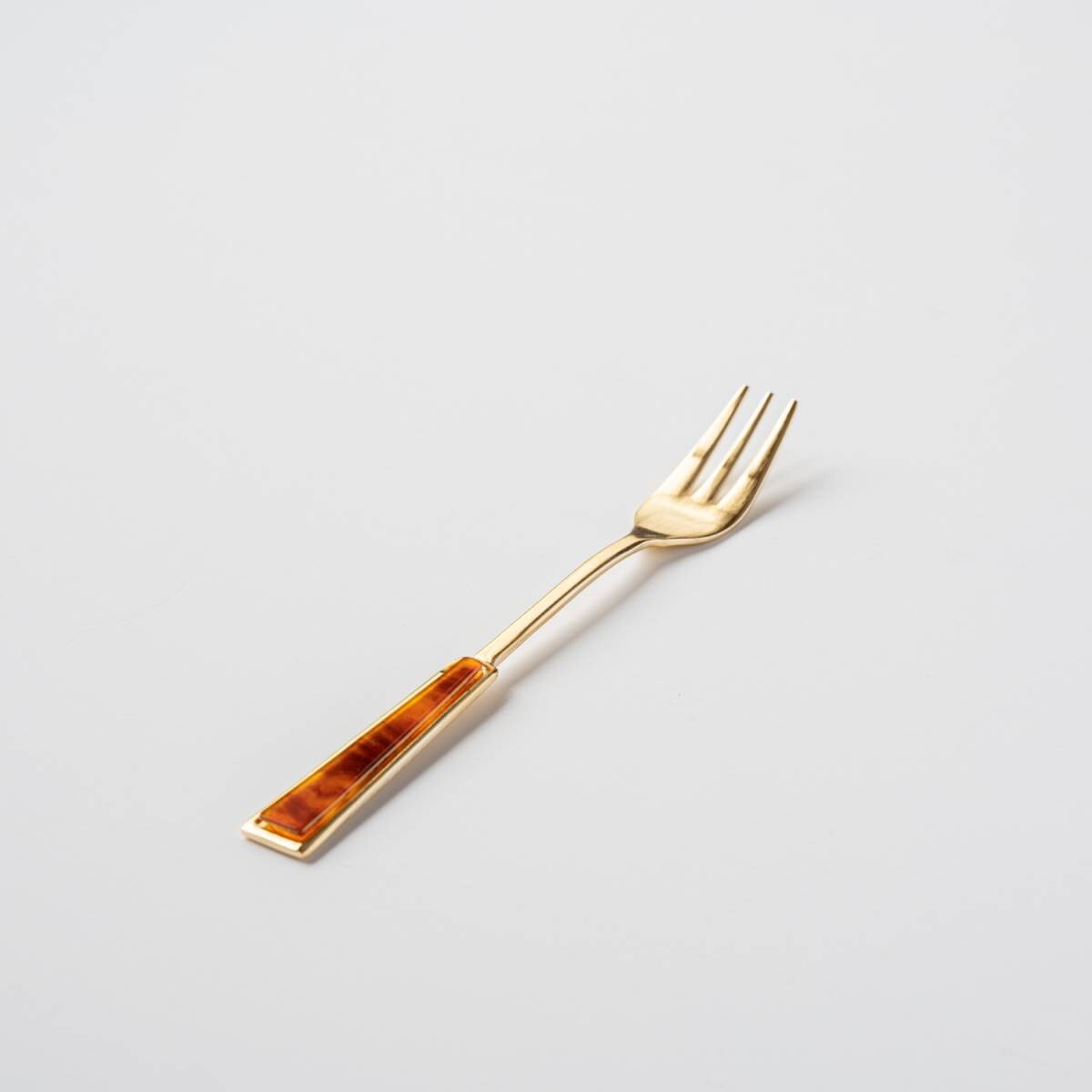 Tsubame Sanjo Gold Cake Fork - Elegant 3-Color Options | Premium Japanese Stainless Steel Dessert Fork for Cakes, Pastries & Fine Dining