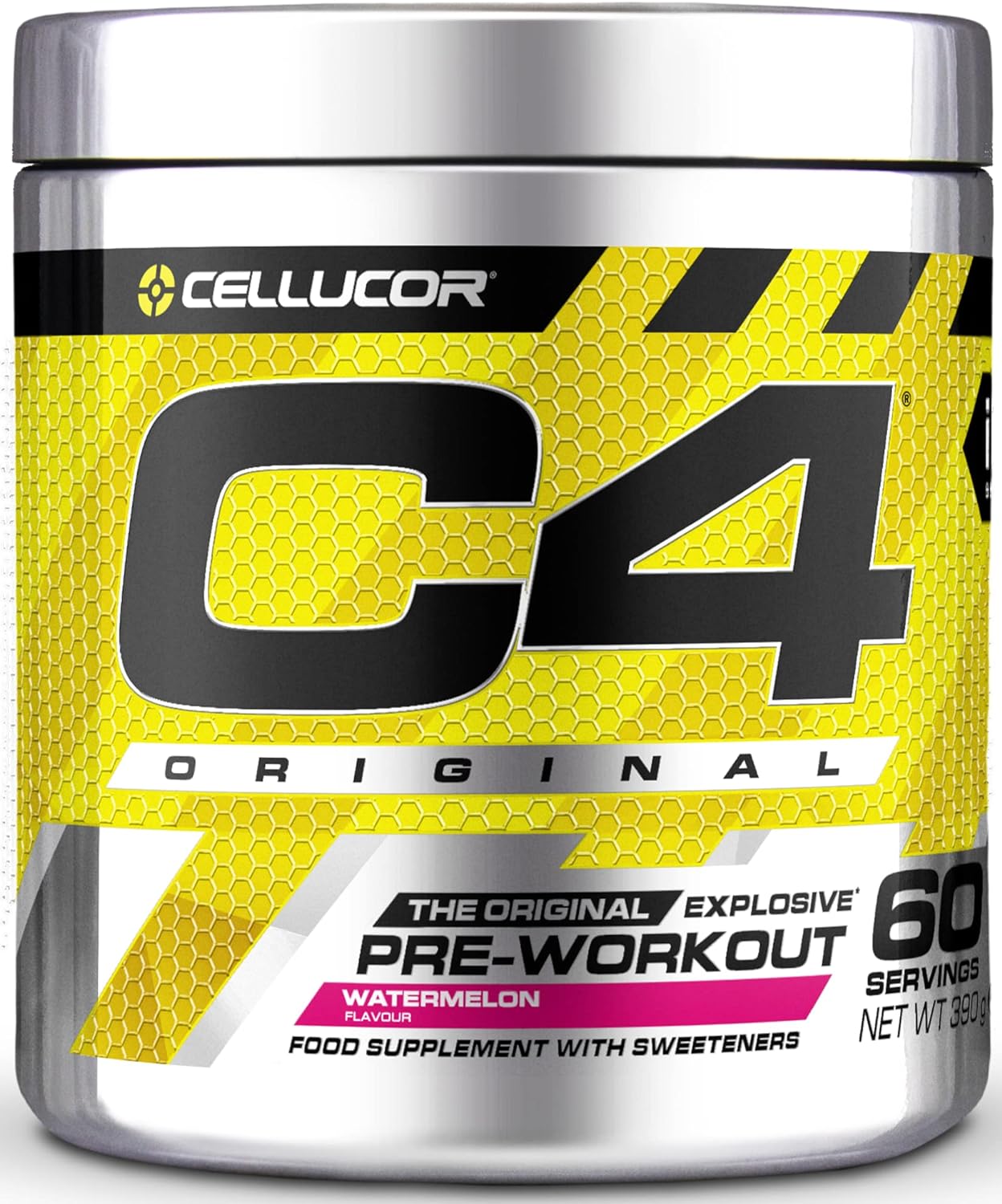 Cellucor C4 Original Pre Workout Powder - 60 Servings, Energy & Endurance Booster for Gym, Running & Fitness Training