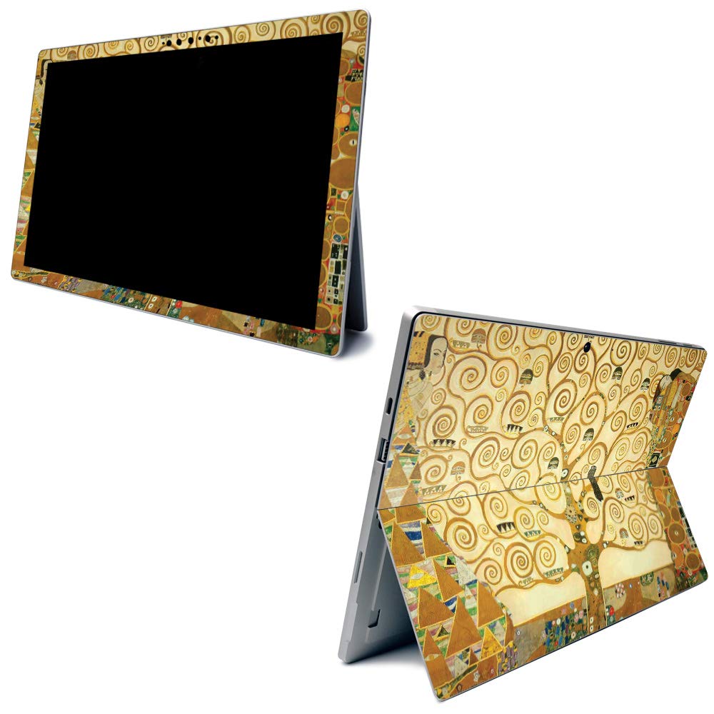 Premium Carbon Fiber Skin for Microsoft Surface Pro 7 - Tree of Life Design | Textured Protective Cover | Easy Application & Removal | Made in USA | Perfect for Work, Travel & School Use