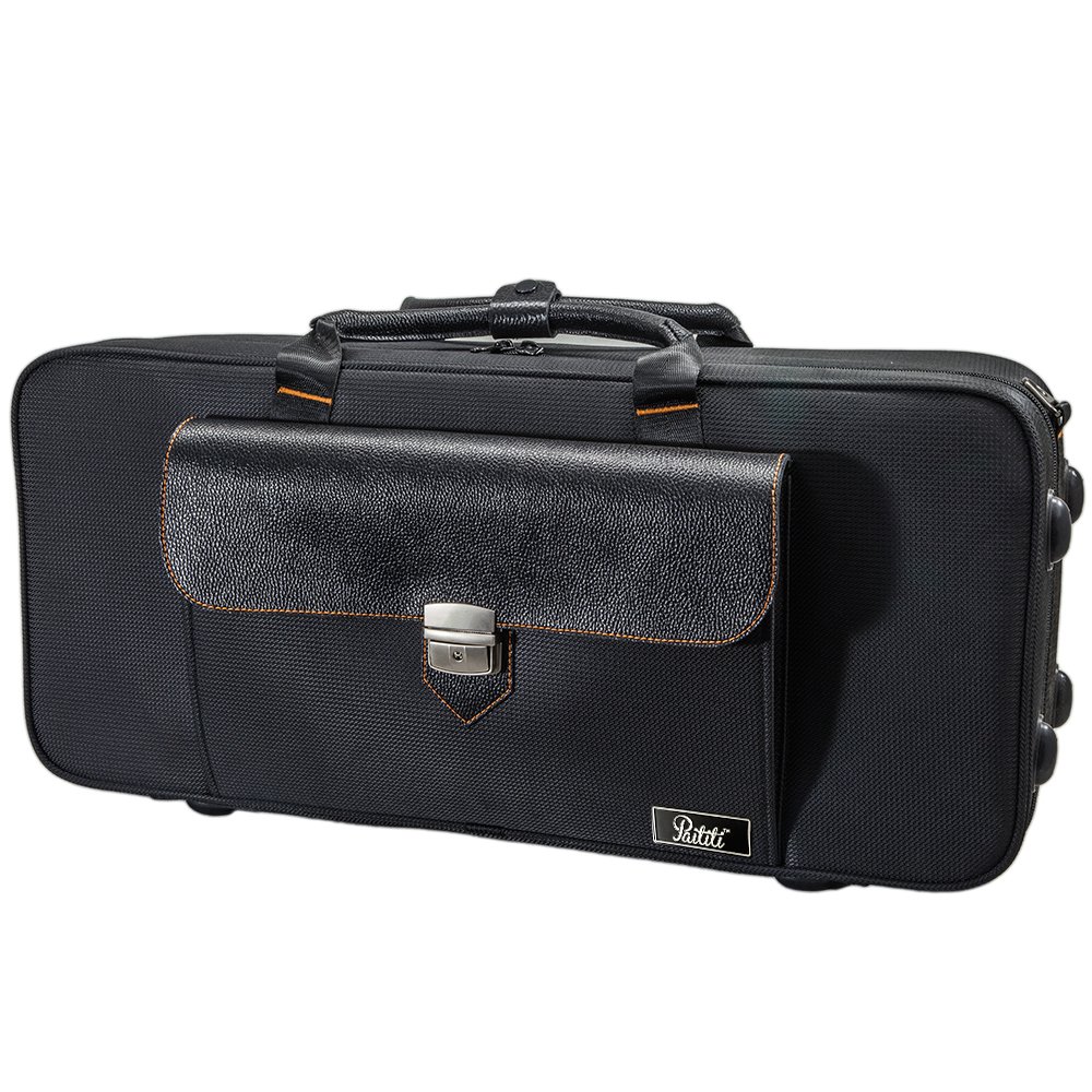 Paititi Lightweight Vegan Leather Trumpet Case - Strong & Durable with Adjustable Backpack Straps (PTTRLW104) | Perfect for Music Students & Traveling Musicians