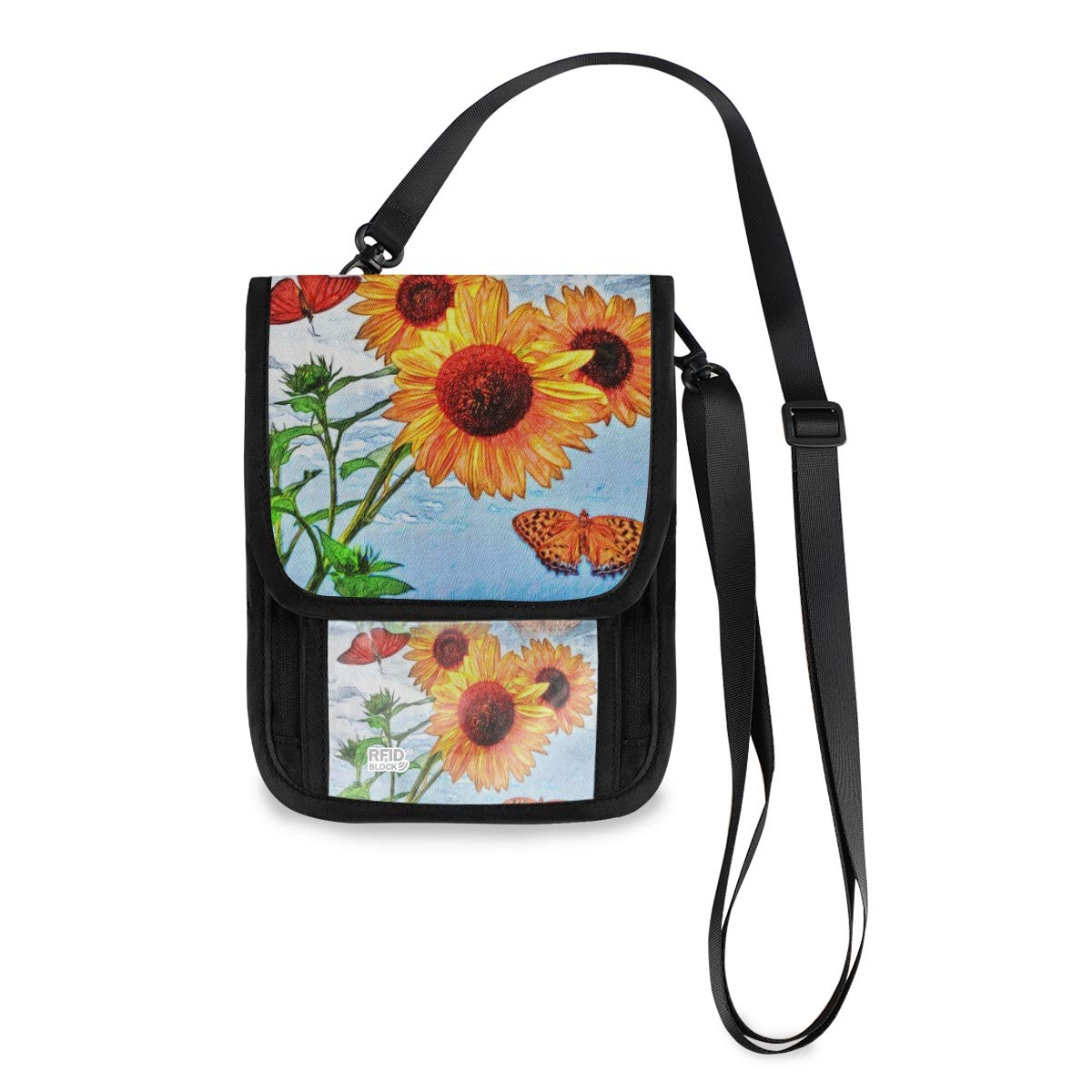 Waterproof Travel Neck Wallet - RFID Blocking Passport Holder & Crossbody Phone Pouch for Women & Men | Secure Organizer for Airports, Beach Vacations & International Travel