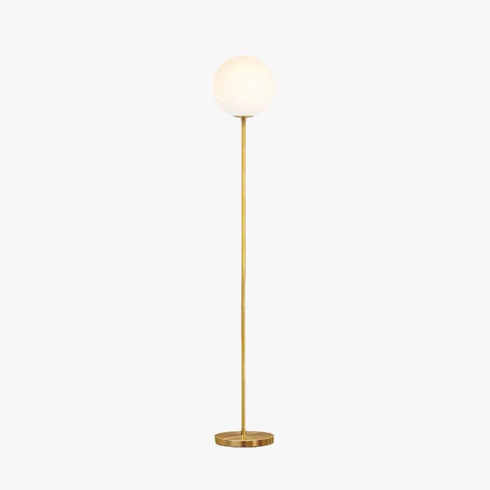 Modern White Acrylic Sphere Floor Lamp - Minimalist Home Decor Lighting for Living Room, Bedroom & Office