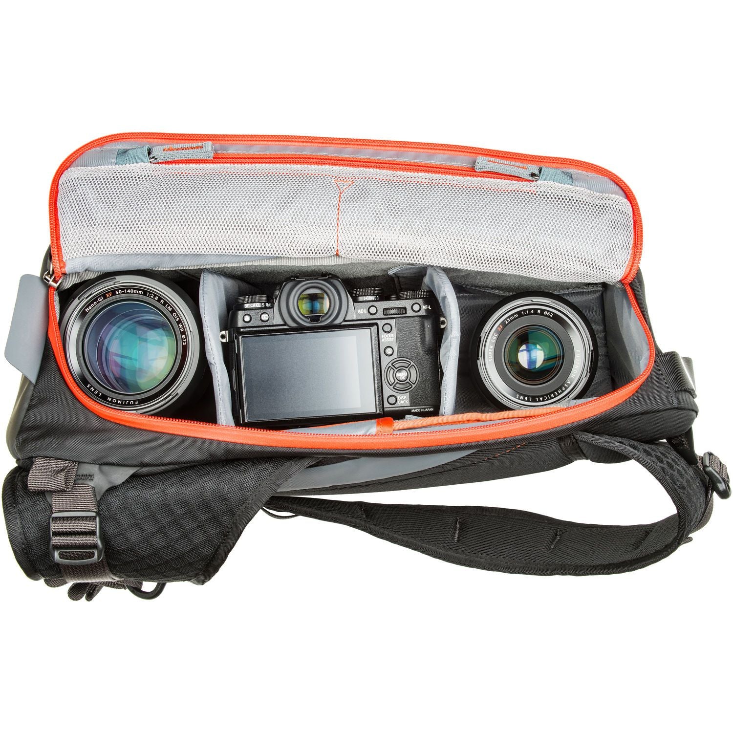 MindShift PhotoCross 10 Sling Camera Bag - Carbon Grey | Waterproof DSLR/SLR Shoulder Bag for Photographers | Perfect for Travel, Hiking & Outdoor Photography