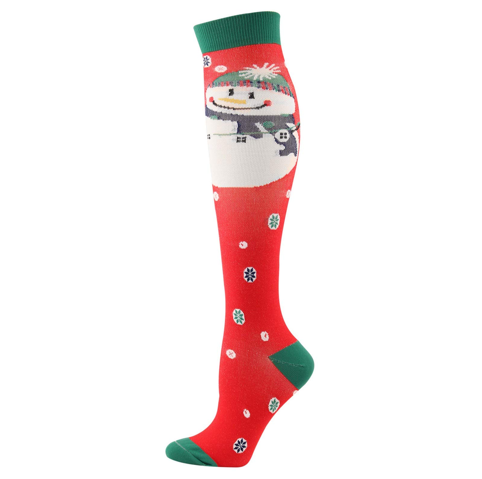 Warm Unisex Christmas Print 3D Cartoon Socks for Women & Adults - Cozy Holiday Stockings with Pressure Relief - Perfect for Gifts, Winter Wear & Festive Outfits