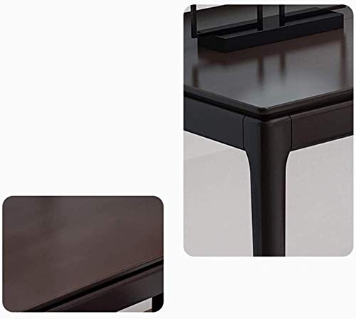 Classic Study Desk and Chair Set for Students - 120x60x75cm, Brown - Perfect for Bedroom, Dorm Room, or Home Office Workspace