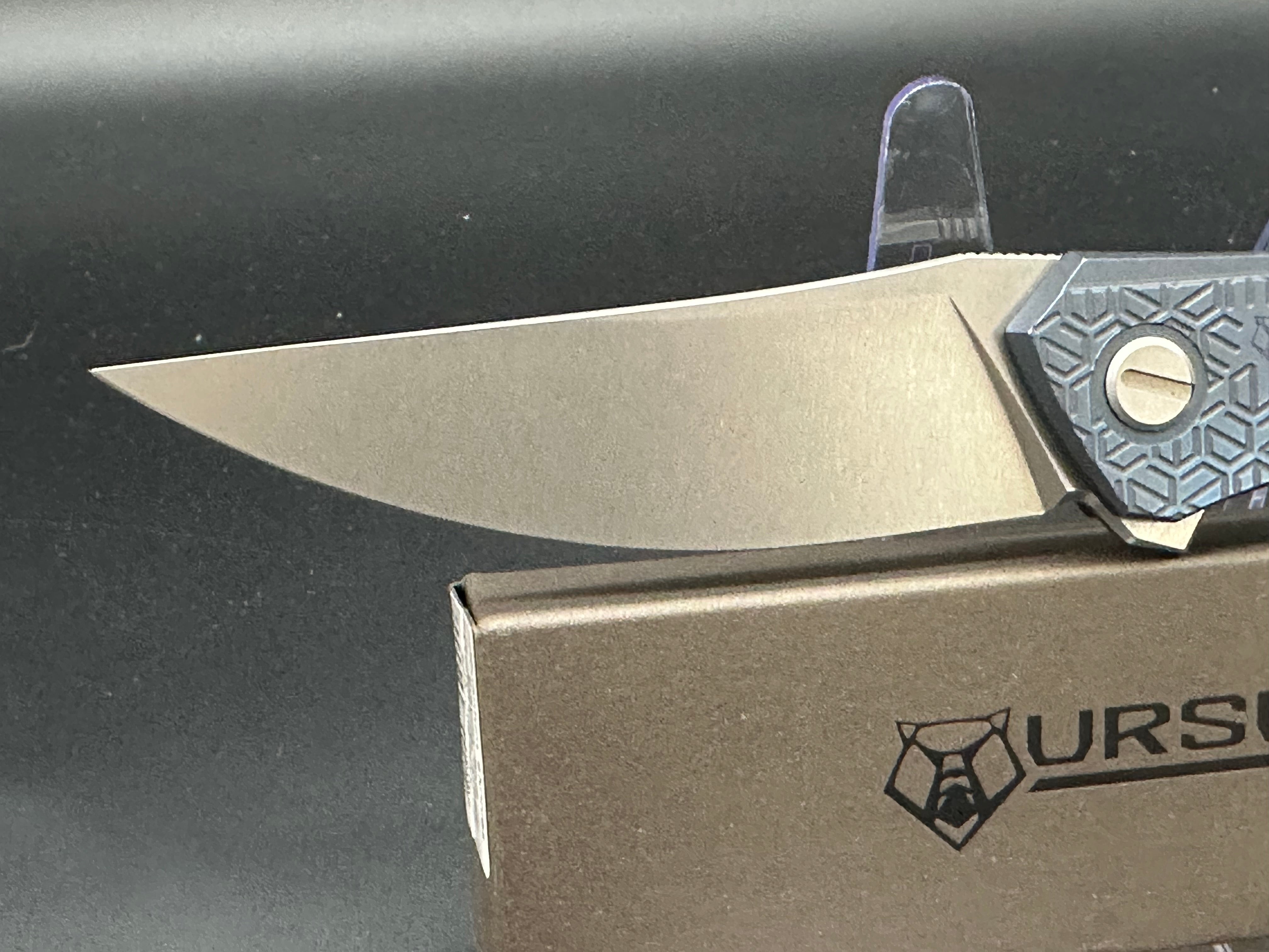 Shirogorov Quantum Ursus Exclusive EDC Folding Knife - Premium Titanium Handle, S35VN Steel Blade for Outdoor, Camping & Everyday Carry