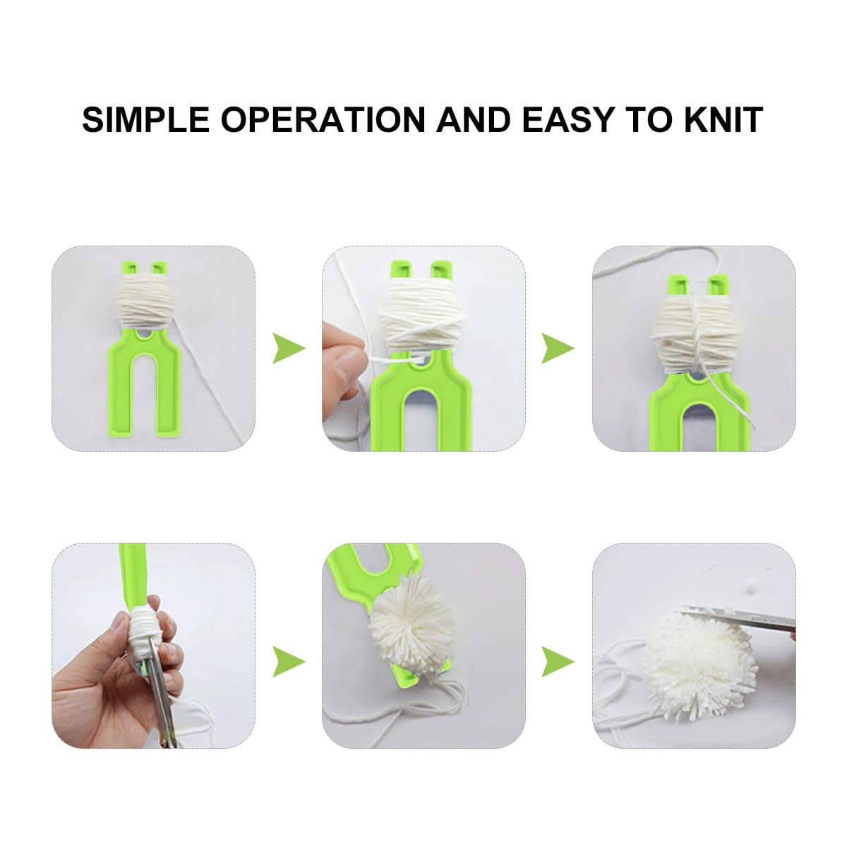 12-Piece Knitting Loom Set with Pom Pom Makers - DIY Craft Kit for Hats, Scarves, Blankets & Home Decor Projects